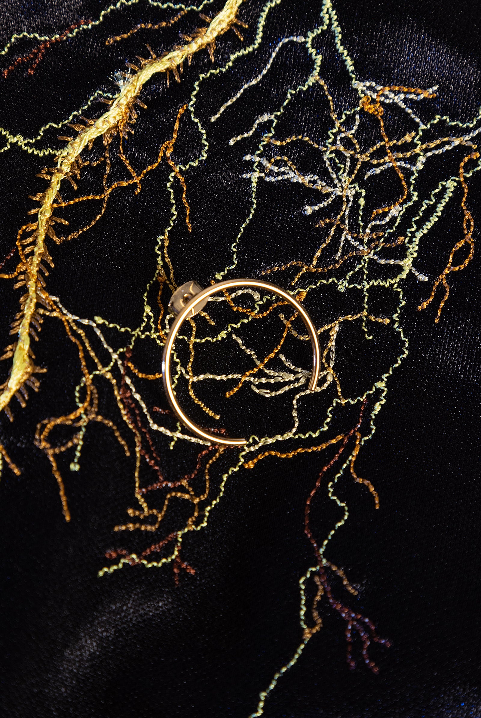 bijou d'oreille april please 3 chaines plaqué or 3 microns 18 carats