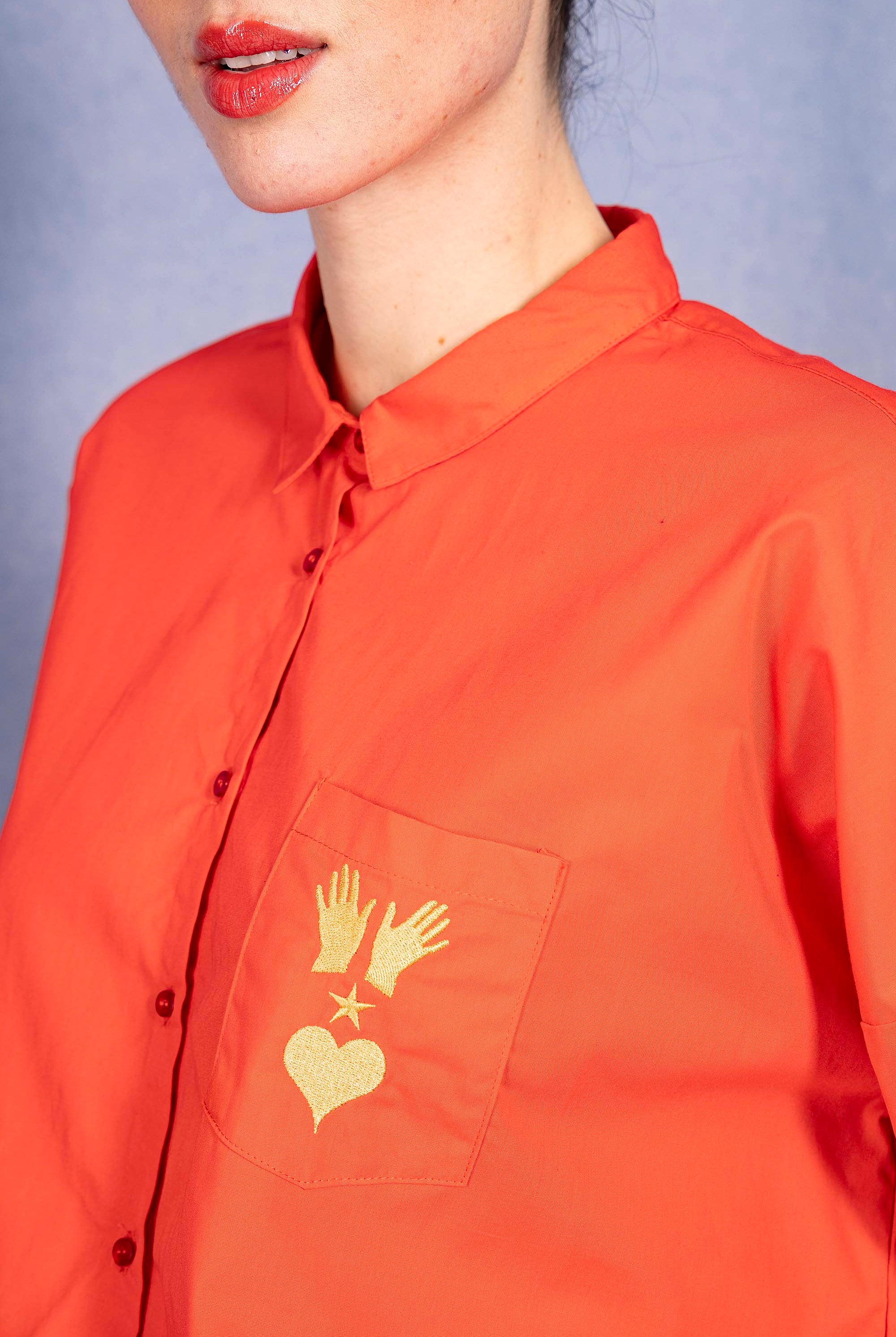 Chemise Alanis Corail chemise Misericordia, librement inspirée de différents univers