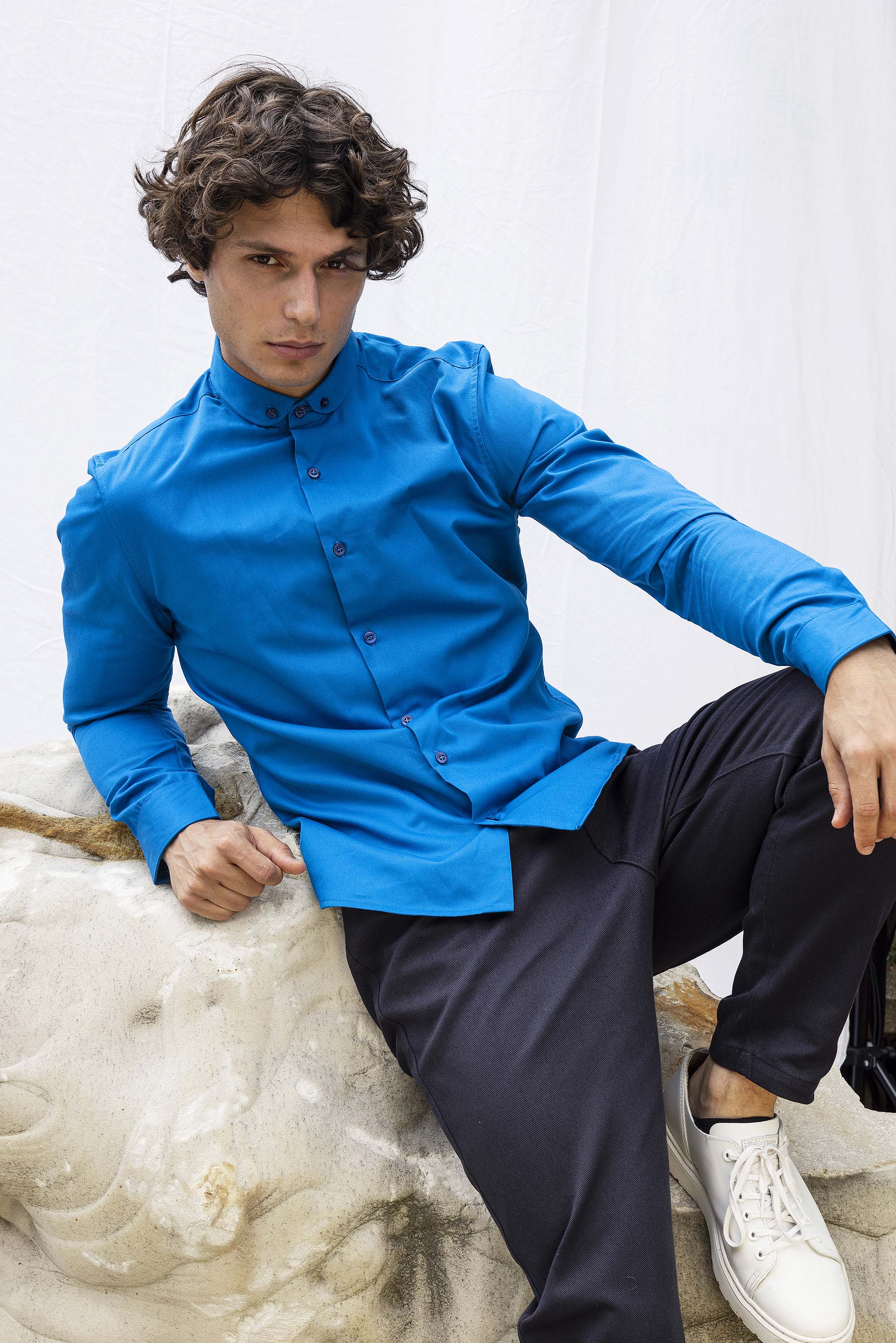 Chemise Formacion Bleu chemise homme raffinée pour un style charmant
