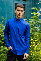 Chemise Patricio Bleu Denim chemise homme raffinée pour un style charmant