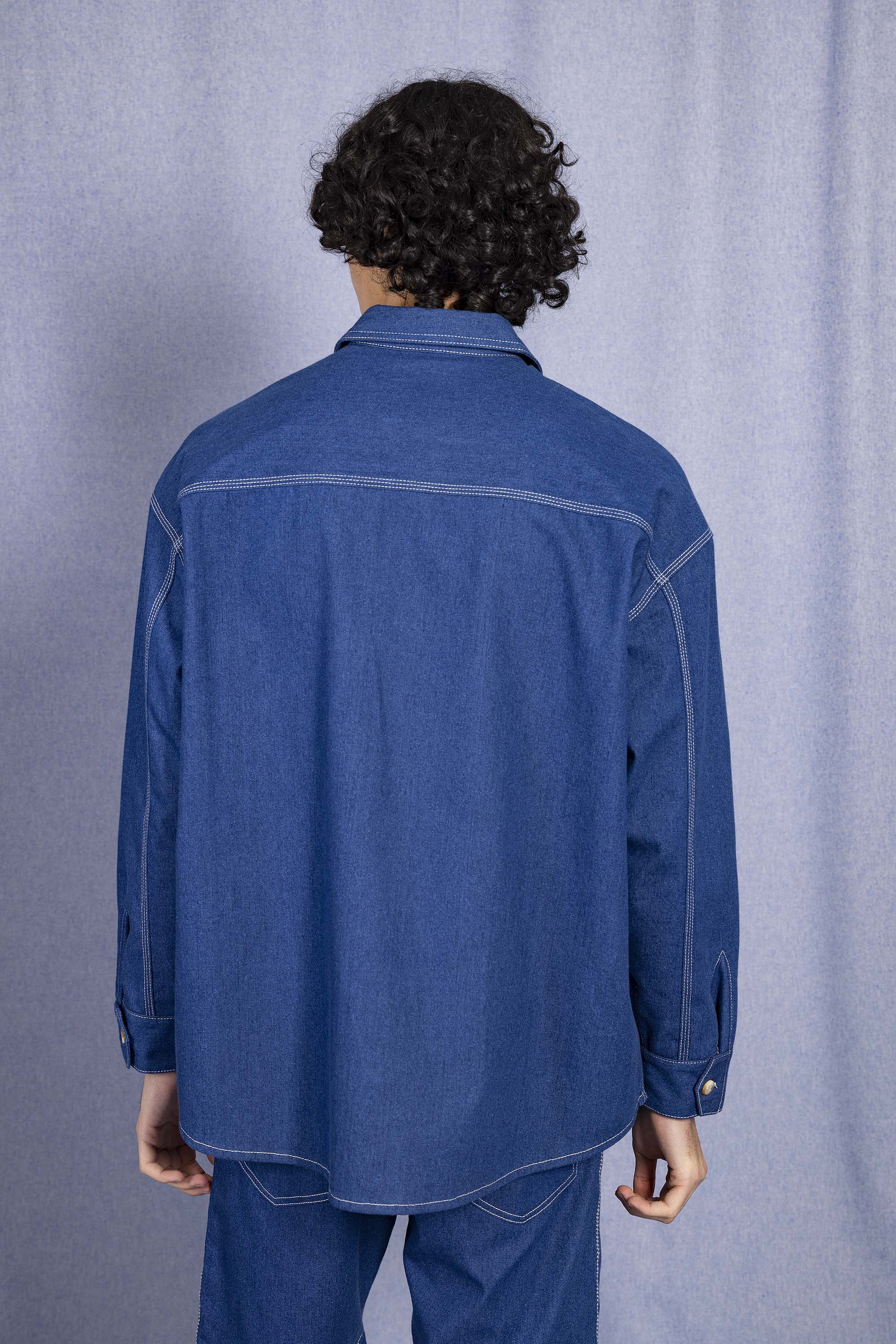 Chemise Pedro Bleu Denim chemise homme raffinée pour un style charmant