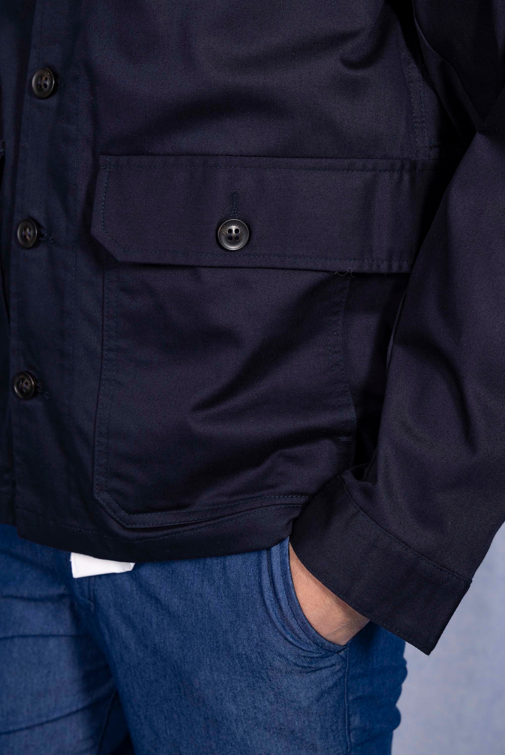 Manteau Matias Bleu Marine outerwear résistant et authentique avec une finition impeccable