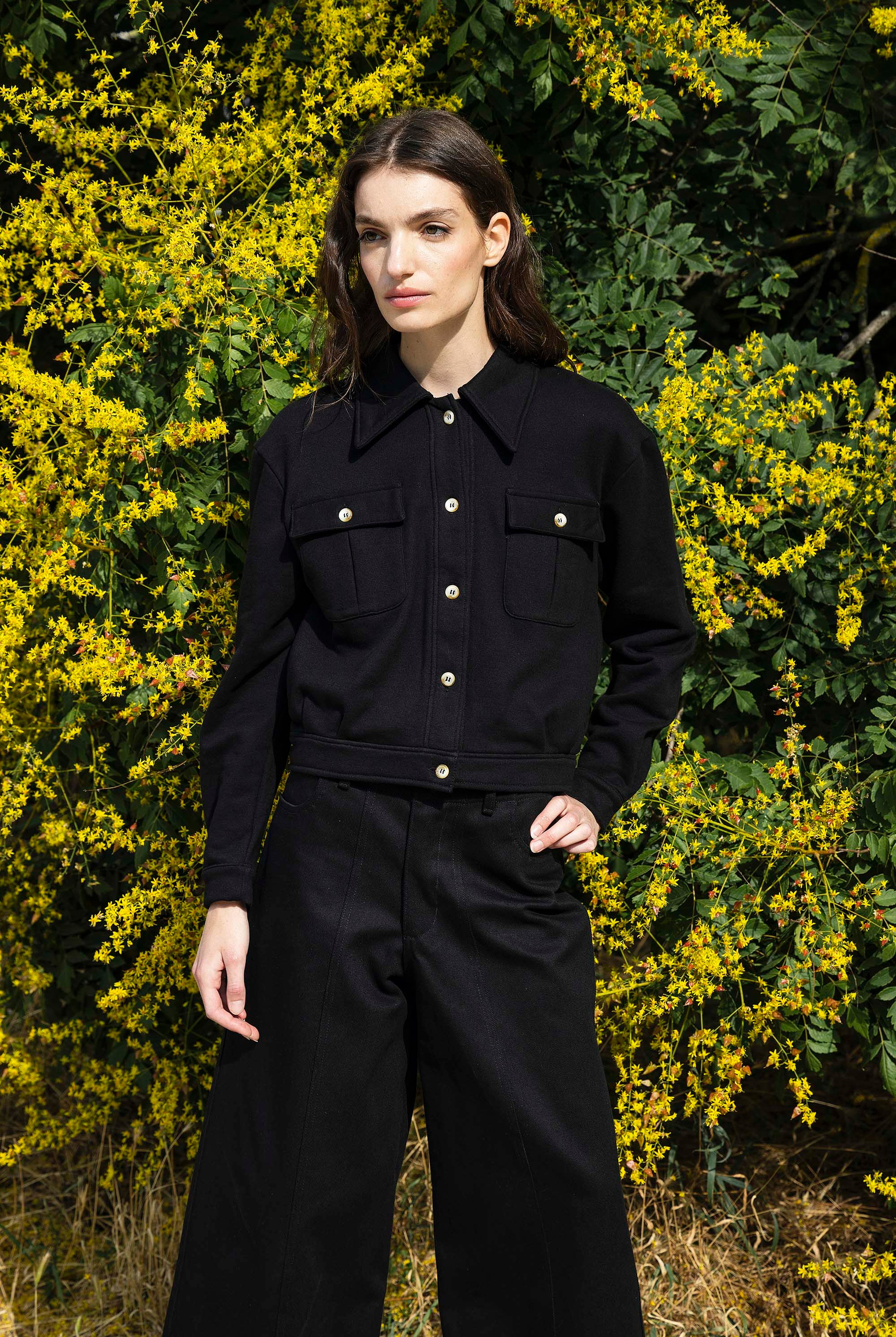 Veste Dione Noir habiller une tenue, tendance classique, inspiration androgyne