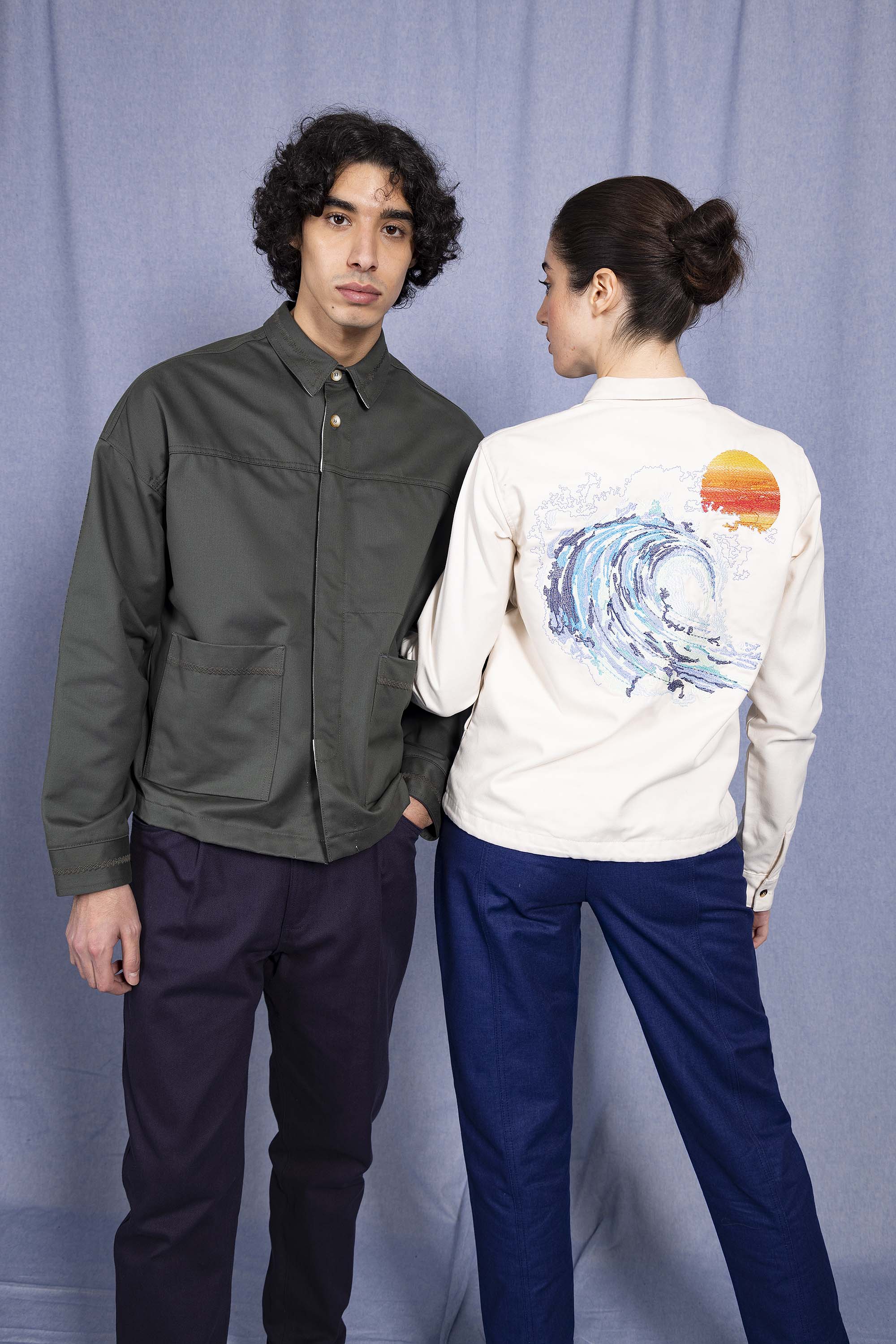 Surchemise Fontanera Ola Ecru classique intemporelle, la chemise dessine la silhouette