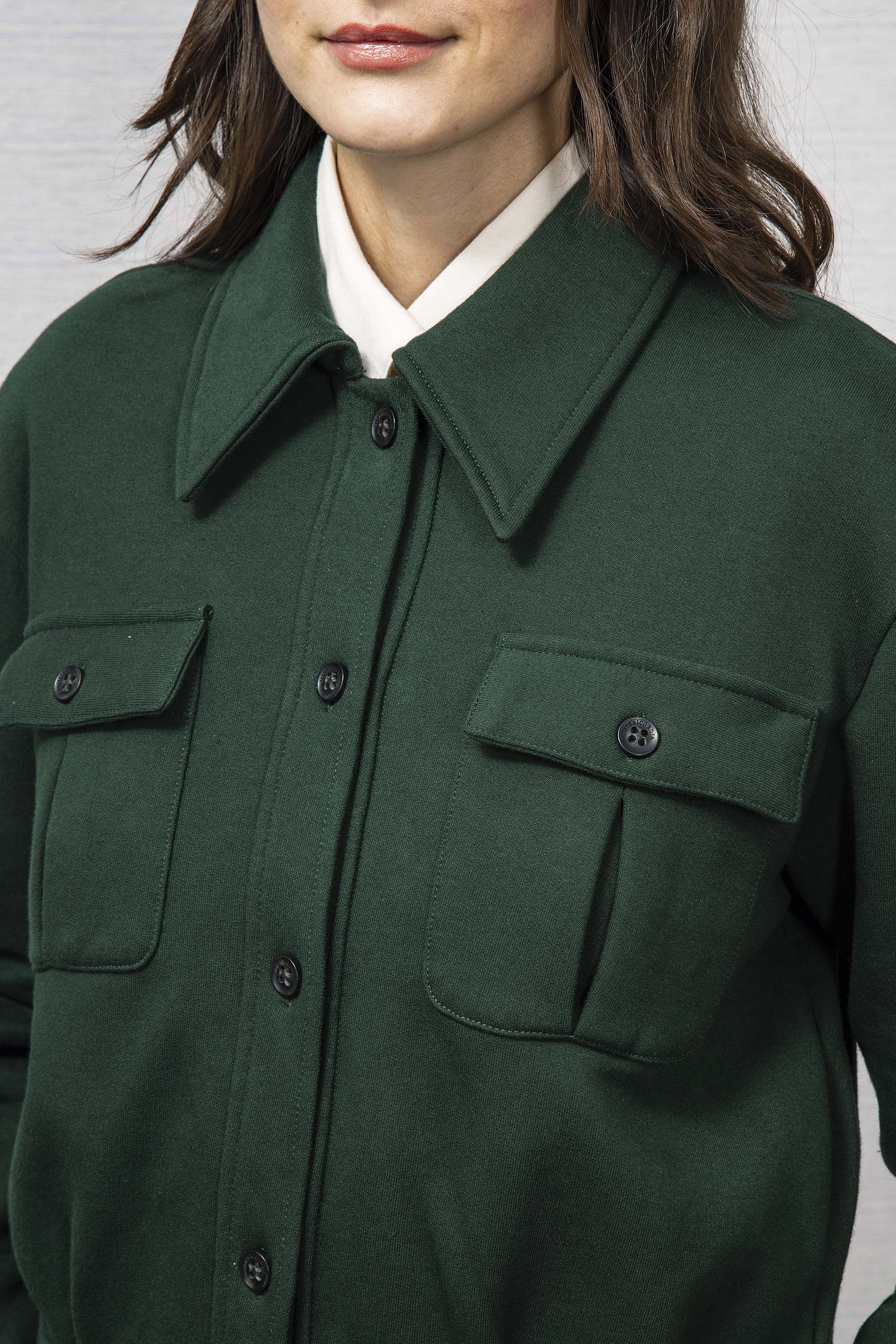 Veste Dione Vert Foncé sweatshirt femme, pièce basique et vêtement cocooning du quotidien