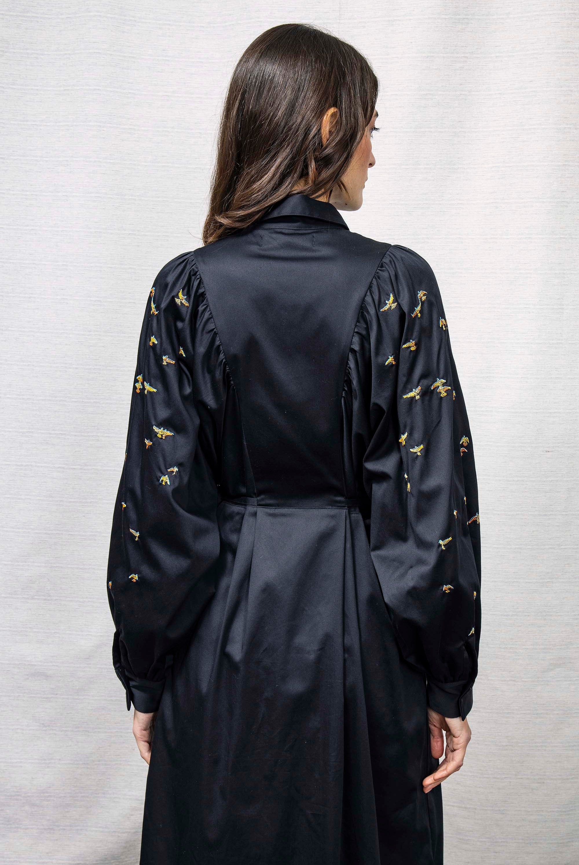 Robe Carina Vuelo Noir robes femme faciles à vivre et agréables à porter