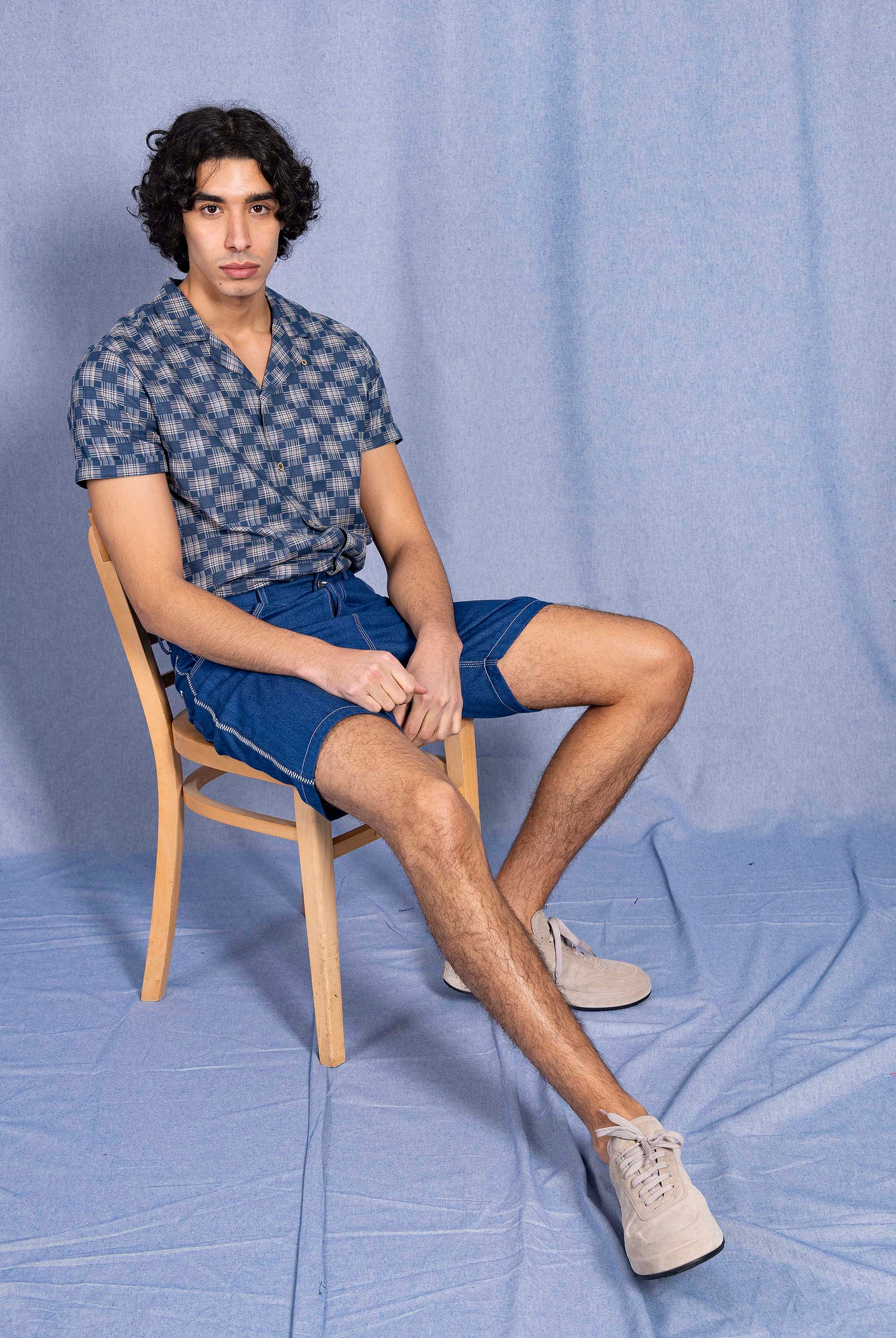 Short Axel Bleu Denim pantalons élégants pour hommes, déclinés dans une large gamme de motifs et de coupes