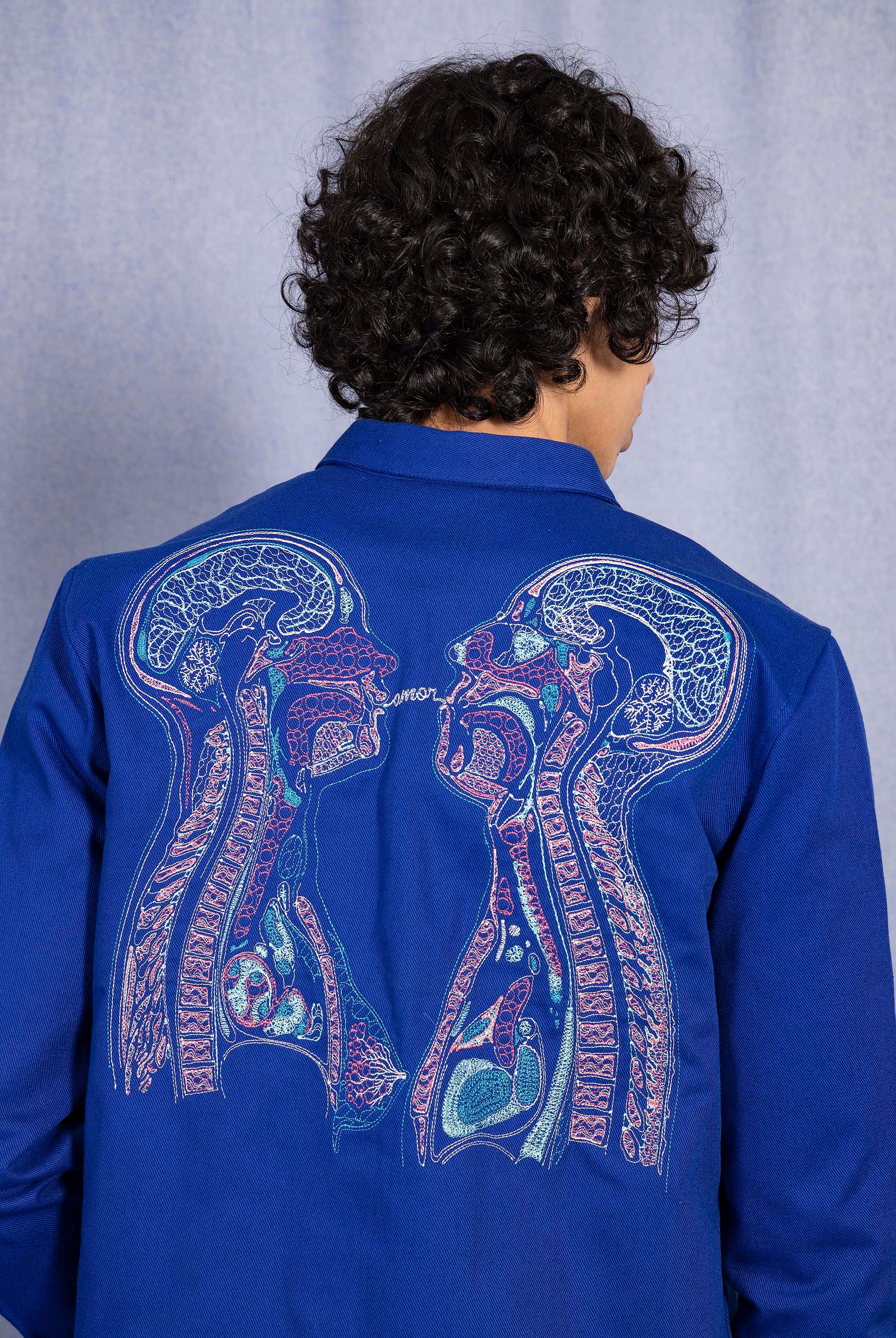 Surchemise Fontanero Radiografia Bleu Saphir chemise homme raffinée pour un style charmant