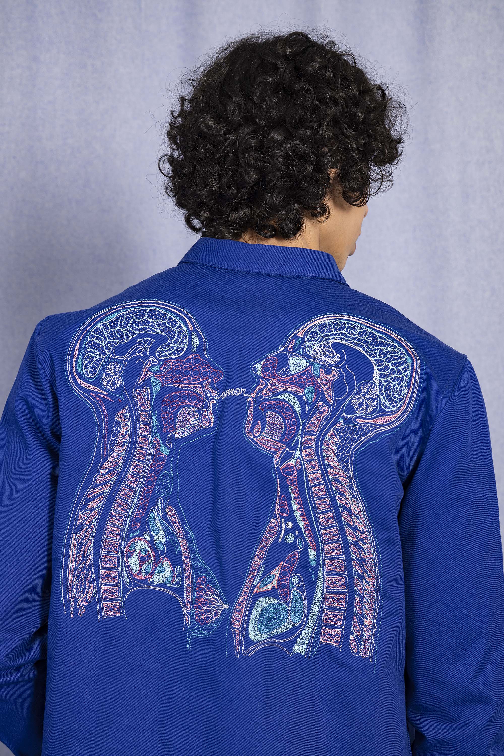 Surchemise Fontanero Radiografia Bleu Saphir chemise homme raffinée pour un style charmant