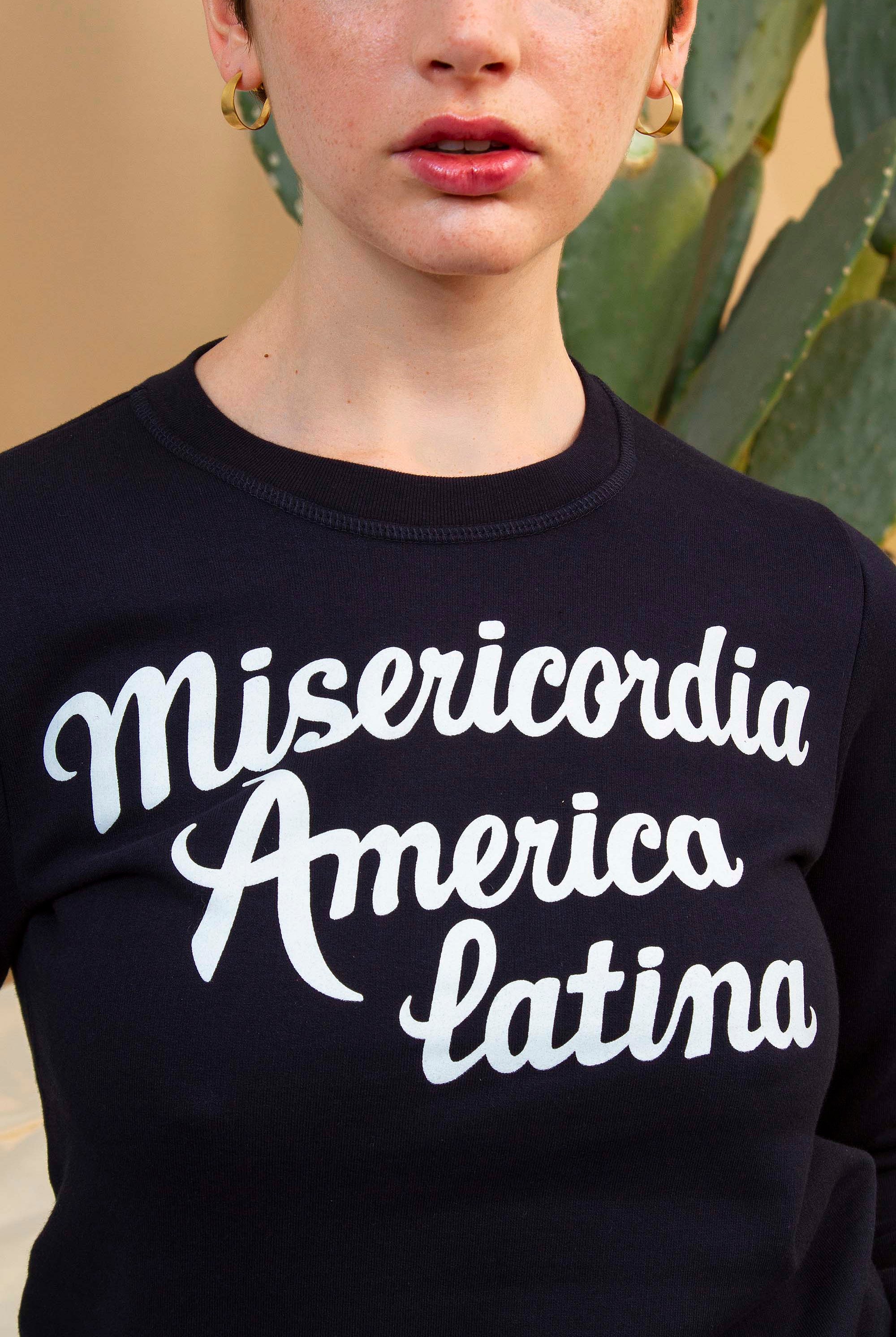 Sweat-shirt Macarron América Latina Bleu Marine doux et confortable, cintré, oversize, zippé ou à capuche