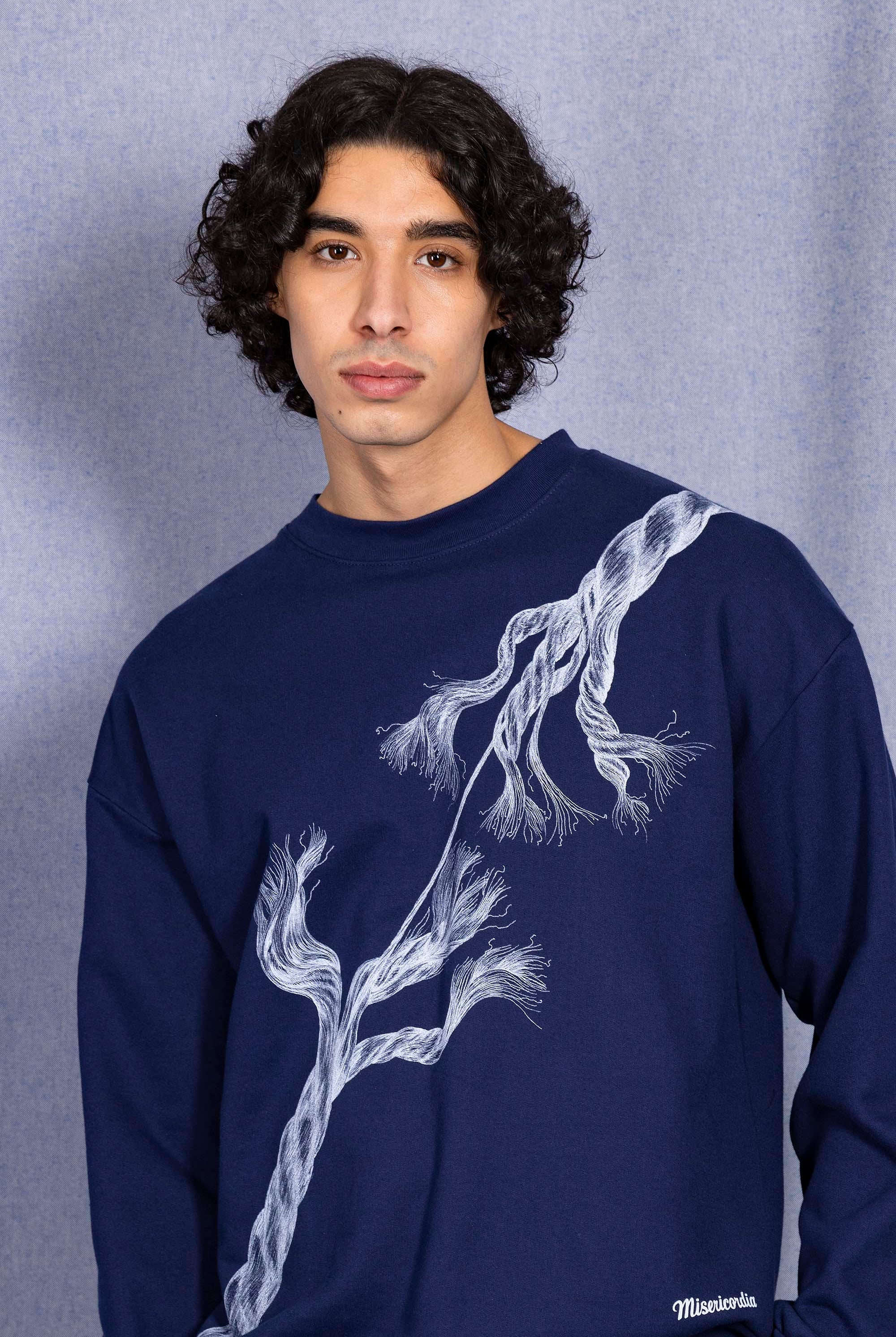 Sweatshirt Angelo Cuerda Bleu Marine sweatshirts pour homme pour procurer une sensation de chaleur au quotidien