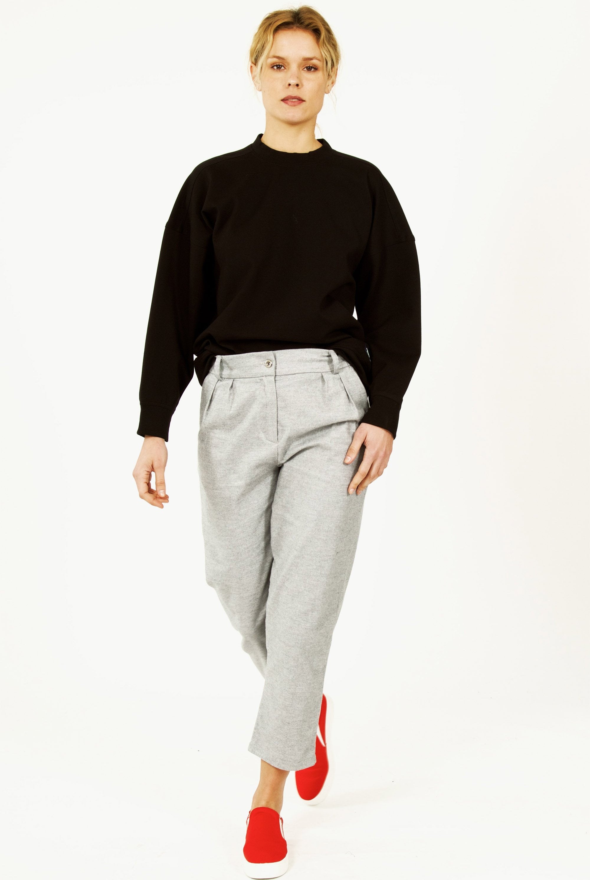 Sweatshirt Lucas Noir des sweatshirts femmes basiques épurés