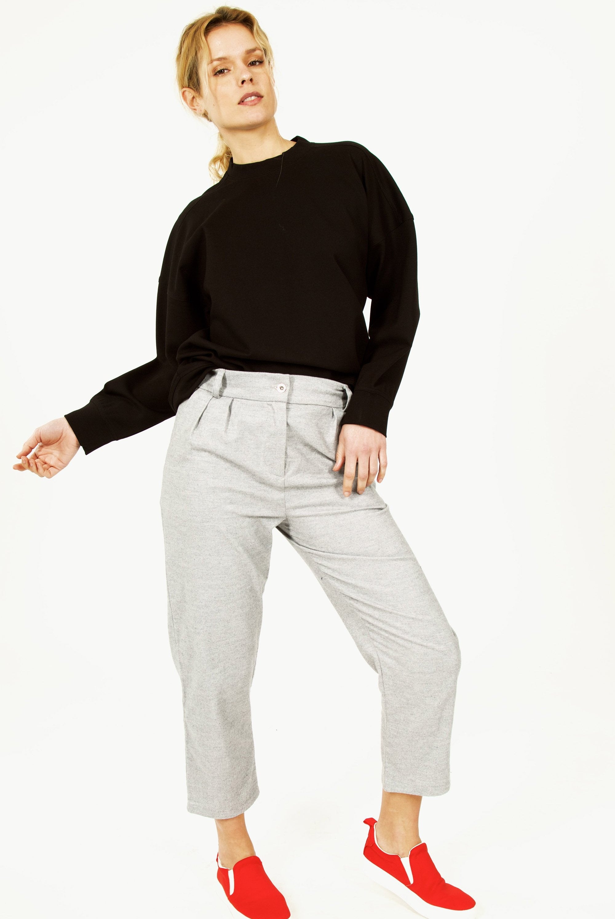 Sweatshirt Lucas Noir des sweatshirts femmes basiques épurés