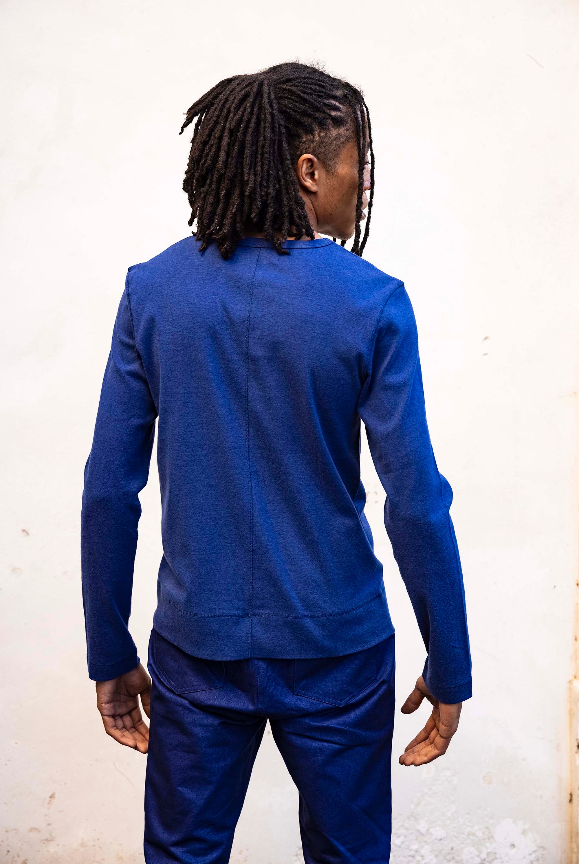 T-Shirt Gerardo Bleu outremer ligne structurée, tendance sporty, miser sur le confort