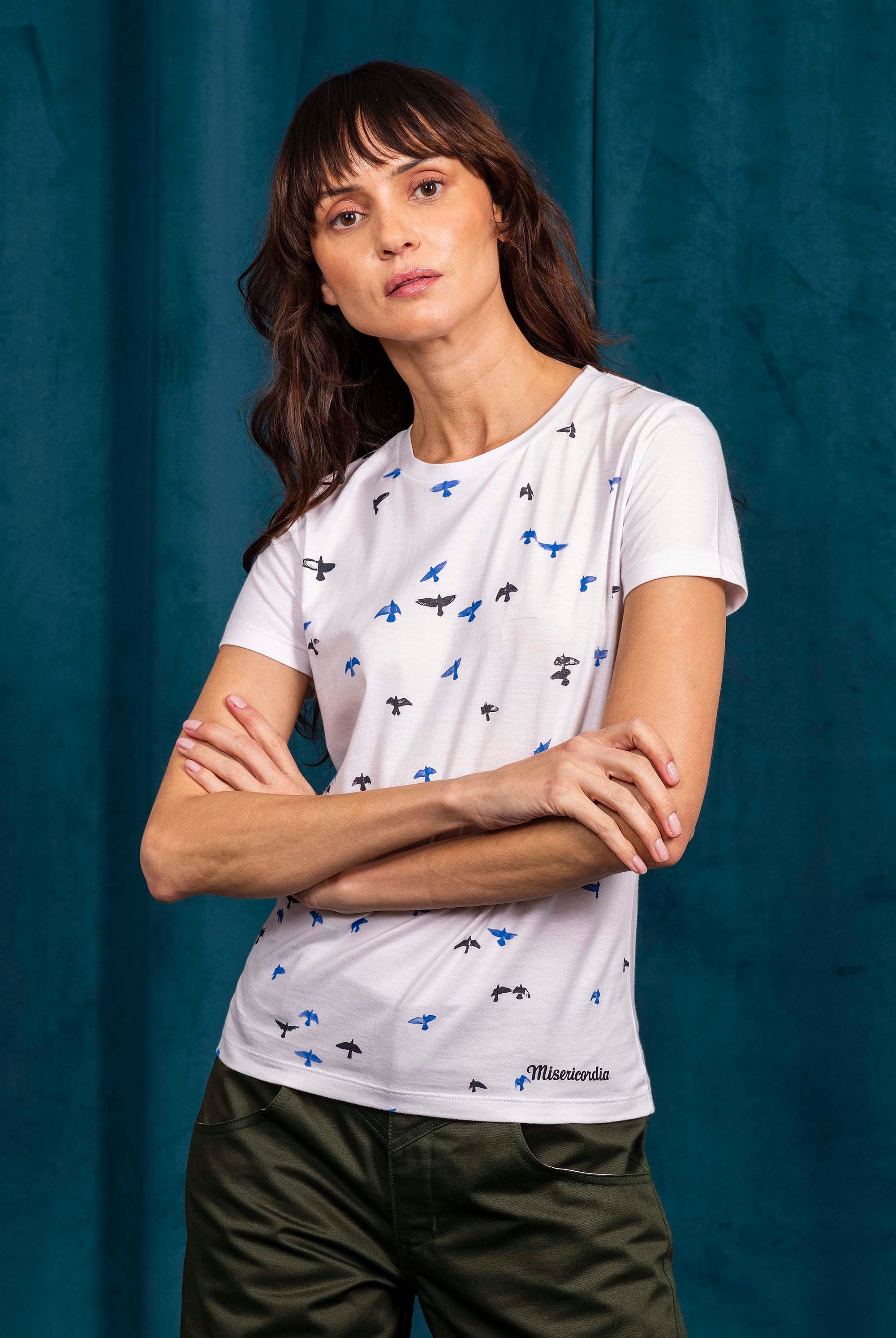 T-Shirt Medallon Vuelo Blanc allure féminine et sportswear pour un look de ville