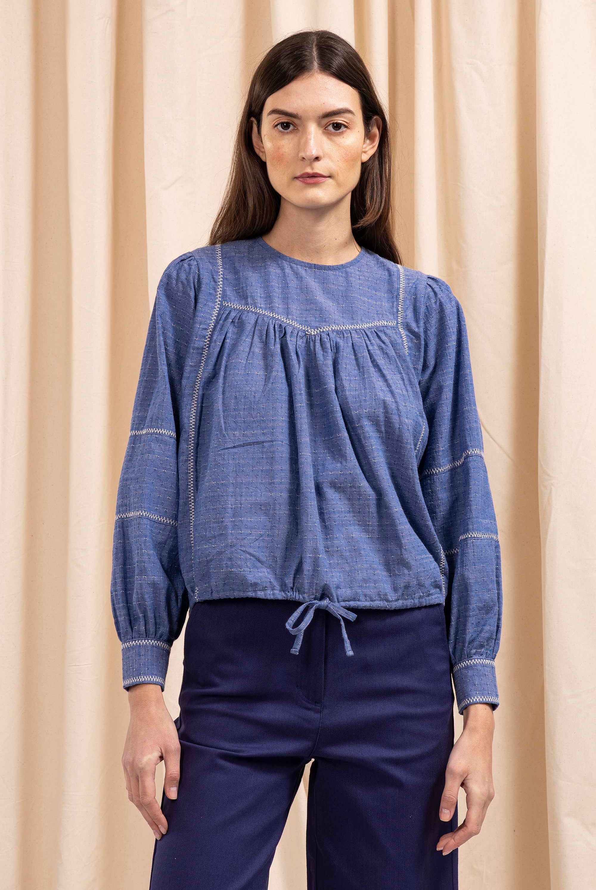 Chemise Florina Bleu chemise Misericordia, librement inspirée de différents univers