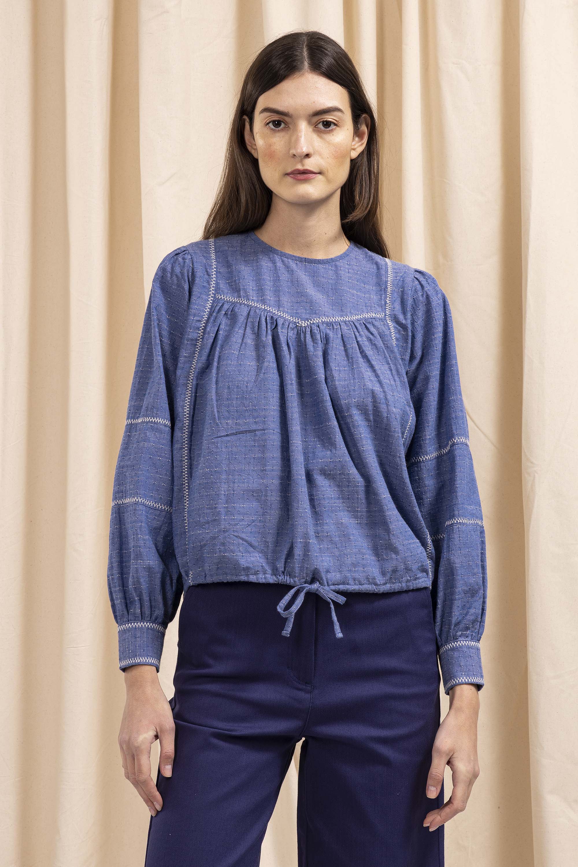 Chemise Florina Bleu chemise Misericordia, librement inspirée de différents univers