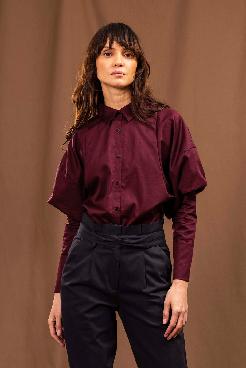 Chemisier prune on sale femme