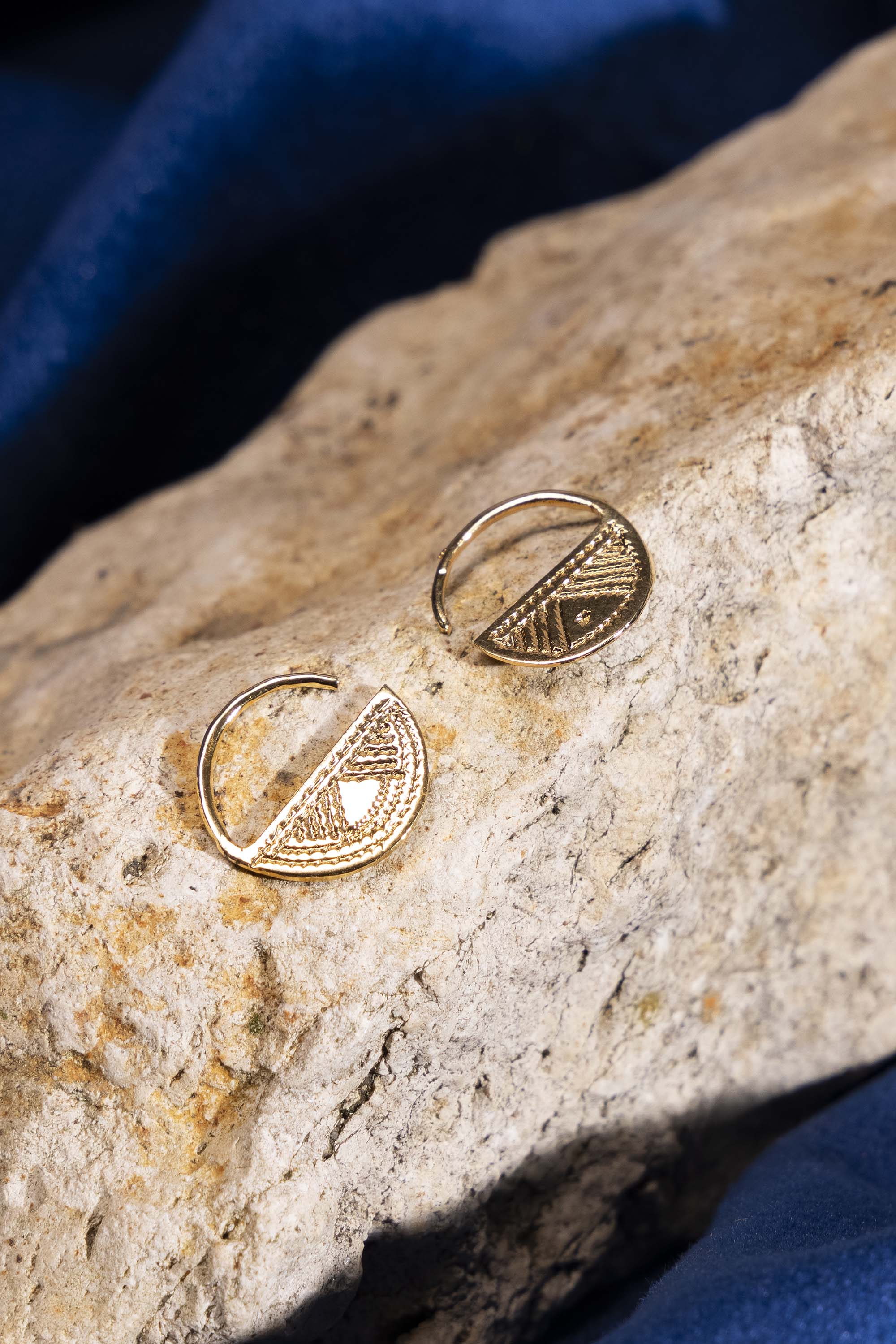 Créoles Azel Doré - Ombre Claire Des bijoux faits pour elles, imaginés et créés en France