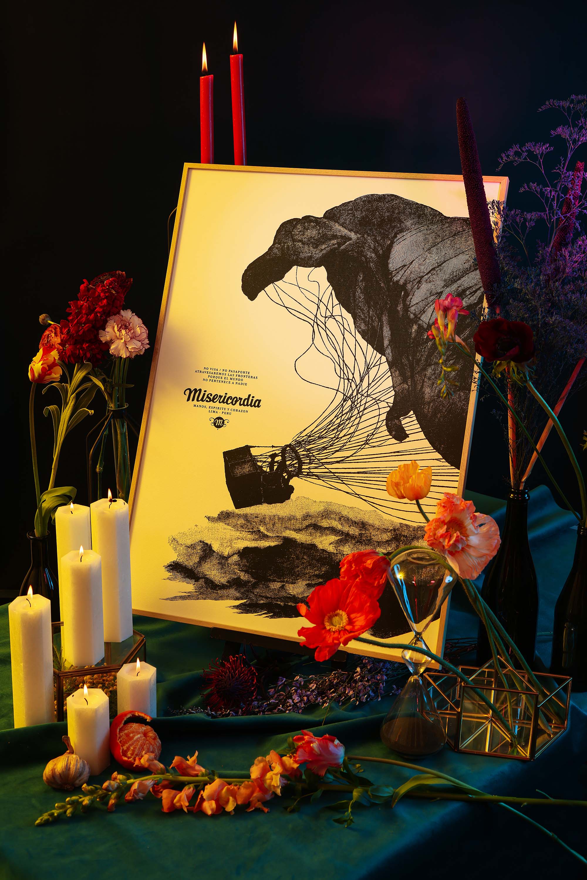 Sérigraphie édition limitée - Dirigible - 50x70cm idée cadeau éthique faire plaisir