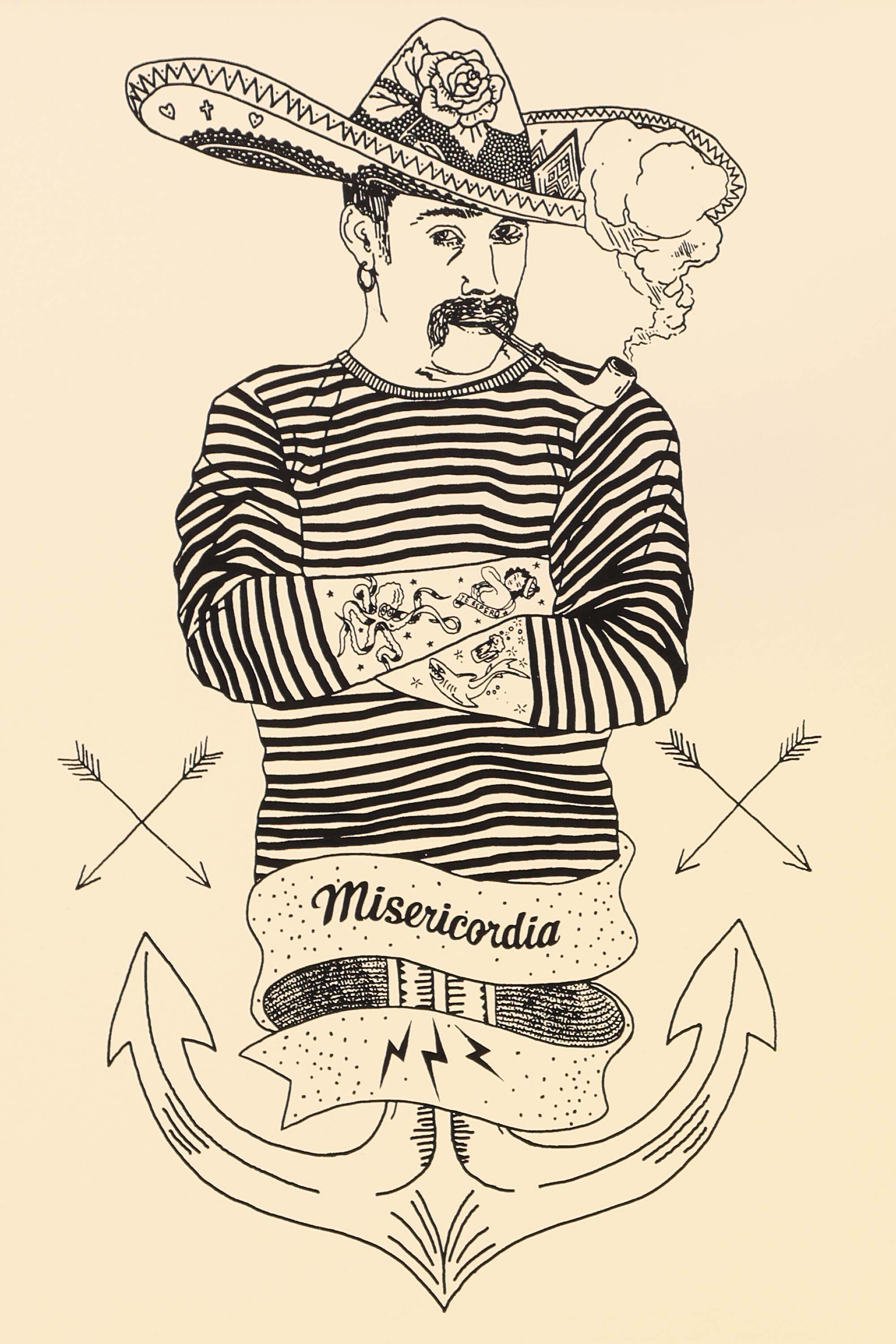 Sérigraphie édition limitée - Marinero - 30x40cm idée cadeau éthique faire plaisir