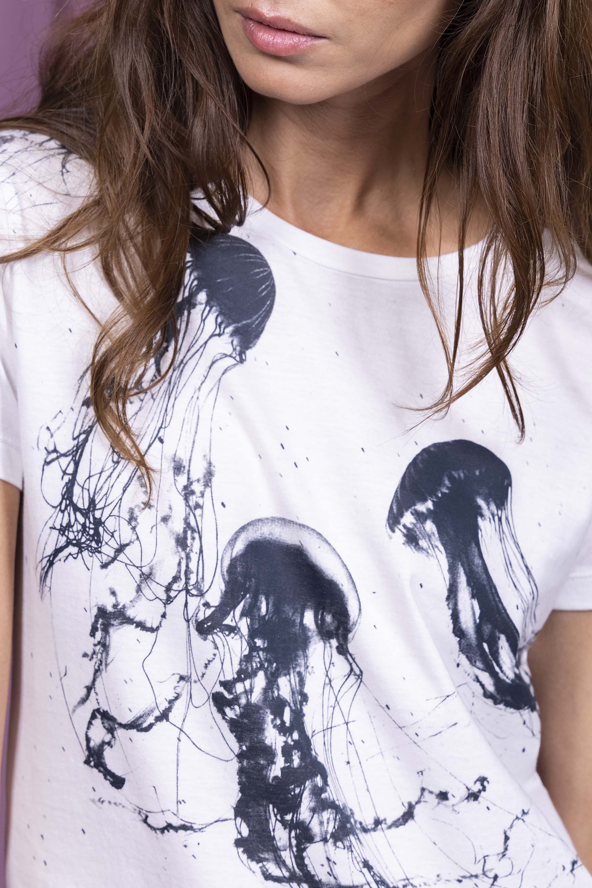 T-Shirt Medallon Medusas Blanc sportive, rockeuse ou résolument bohème, les t-shirts Misericordia sont pour tous les goûts