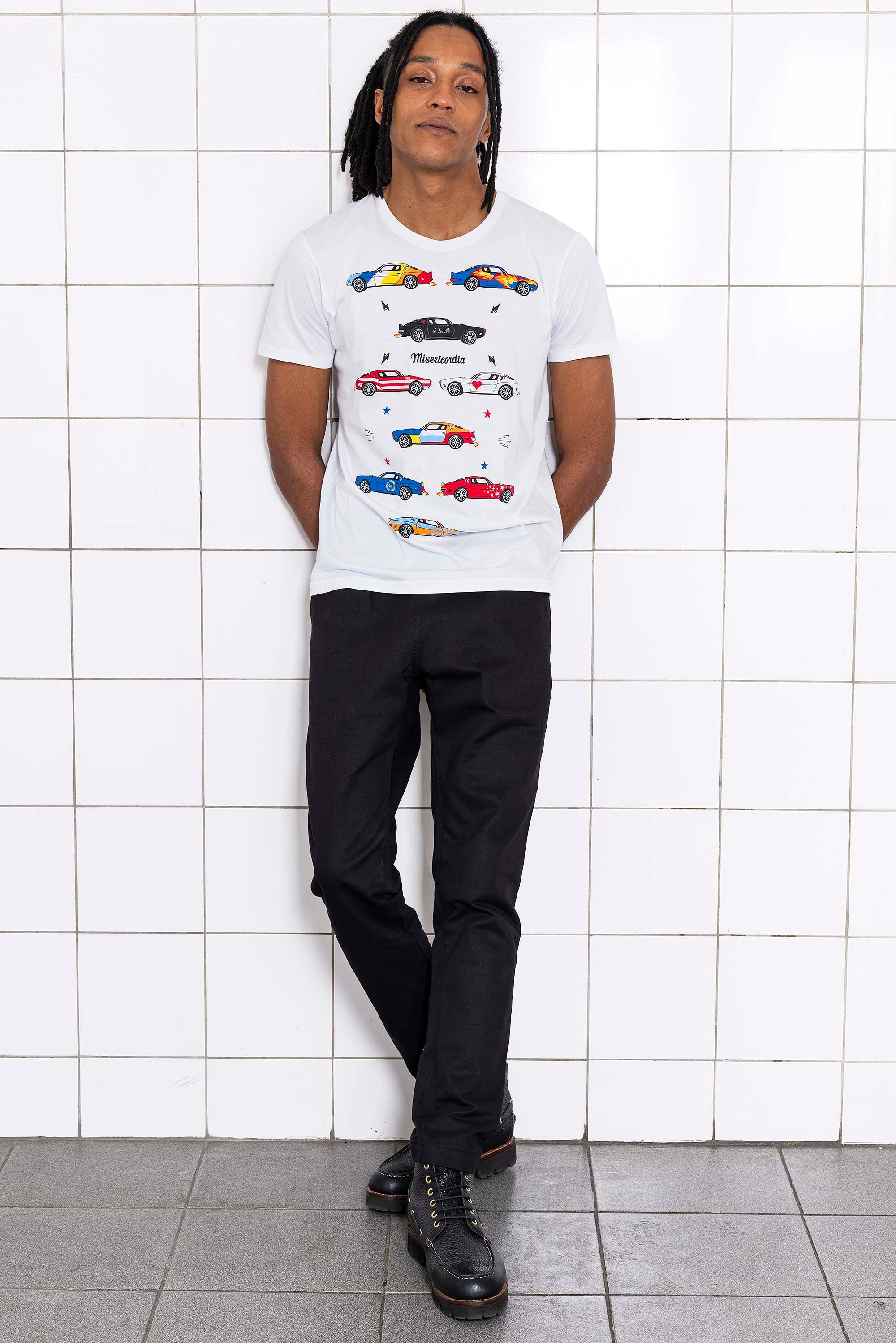 T-Shirt Querido Caros Blanc jouer la carte de l'originalité avec les t-shirts à message Misericordia