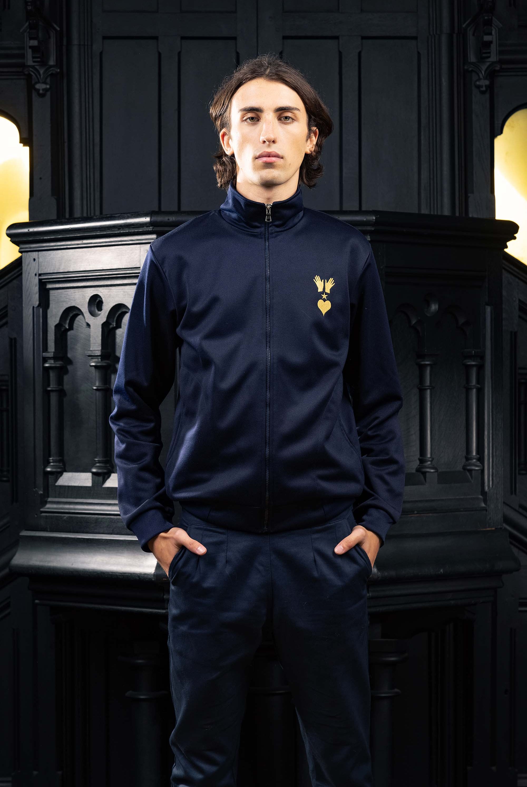 Veste de Sport Clasica Craneo Bleu Nuit veste de sport pour dynamiser une tenue décontractée