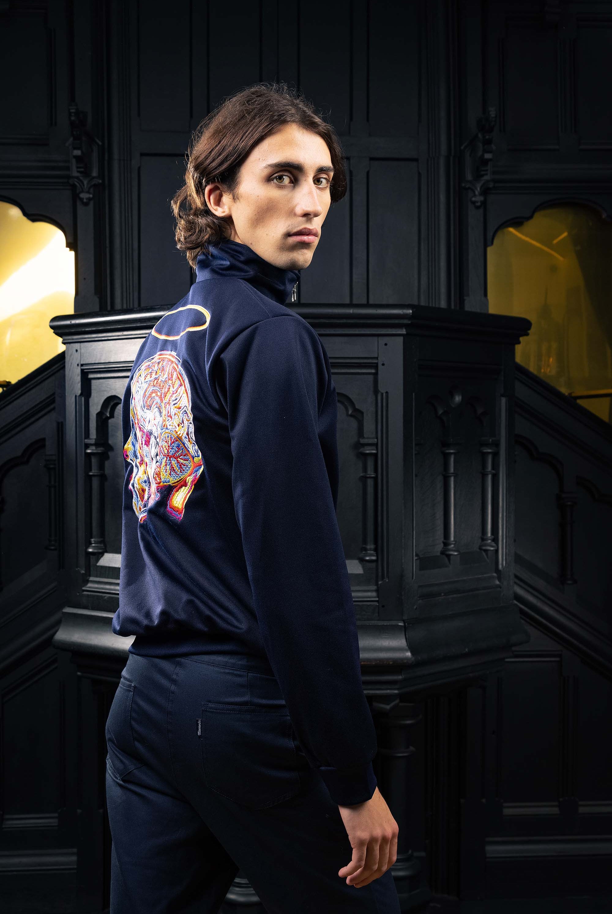 Veste de Sport Clasica Craneo Bleu Nuit le vêtement incontournable de l'homme moderne