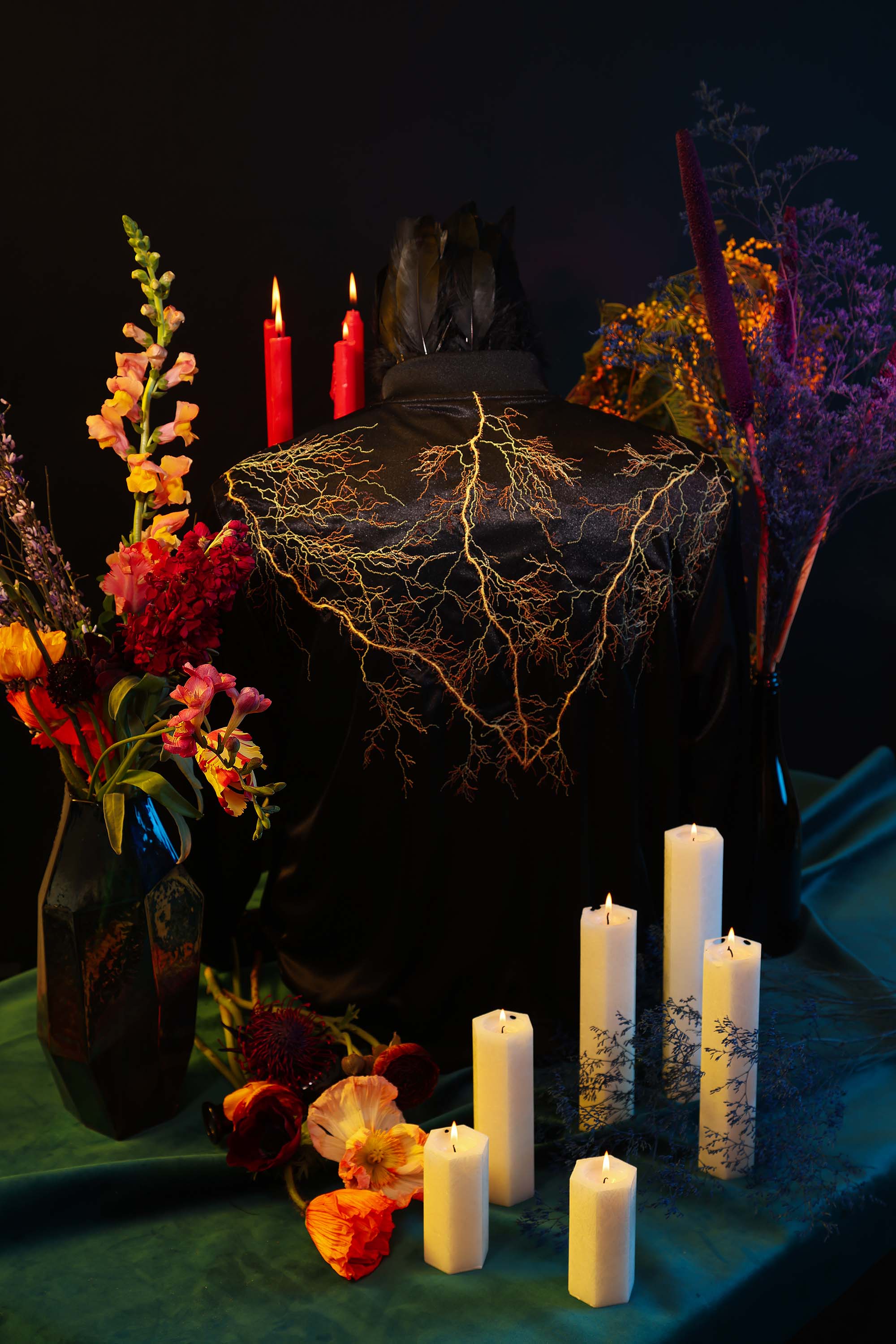 broderie artisanale fabriquée dans atelier de création au Pérou Lima Misericordia