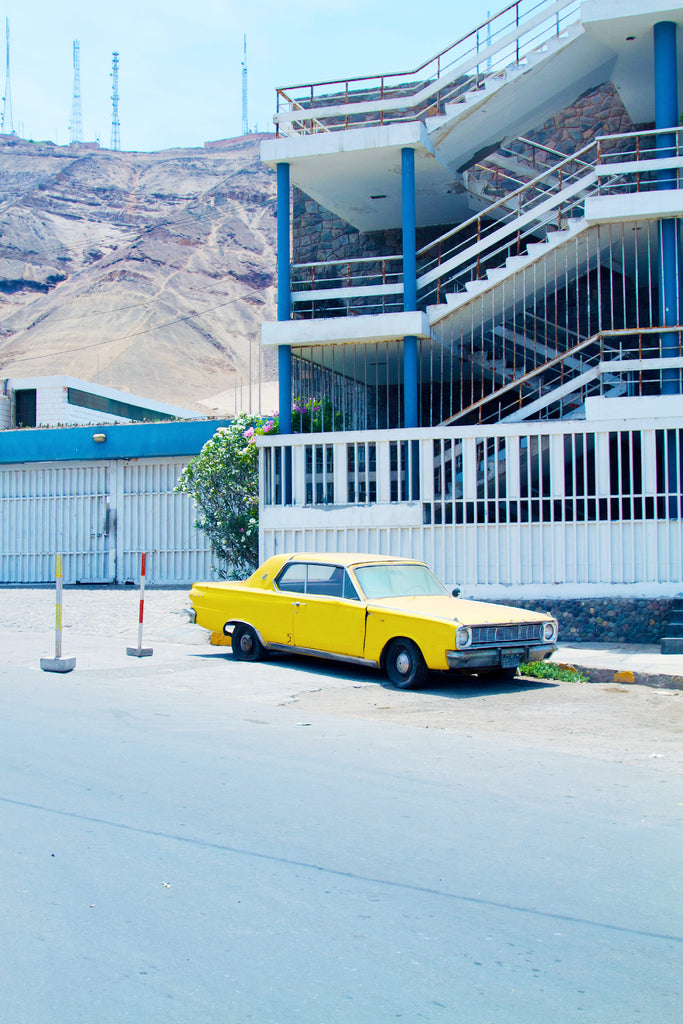 Lima pérou capitale mode Misericordia voiture jaune architecture inspiration forte