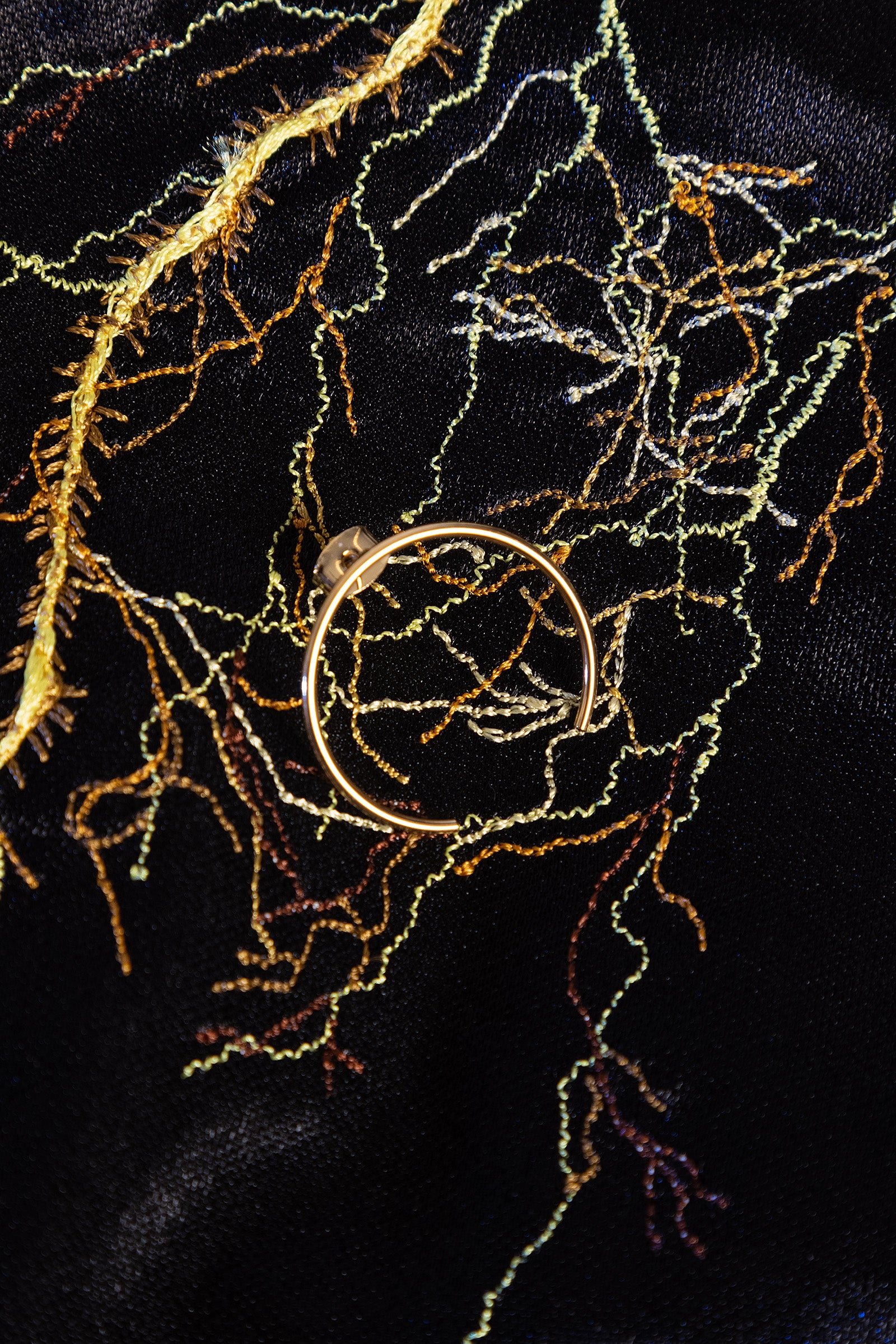 bijou d'oreille april please 3 chaines plaqué or 3 microns 18 carats