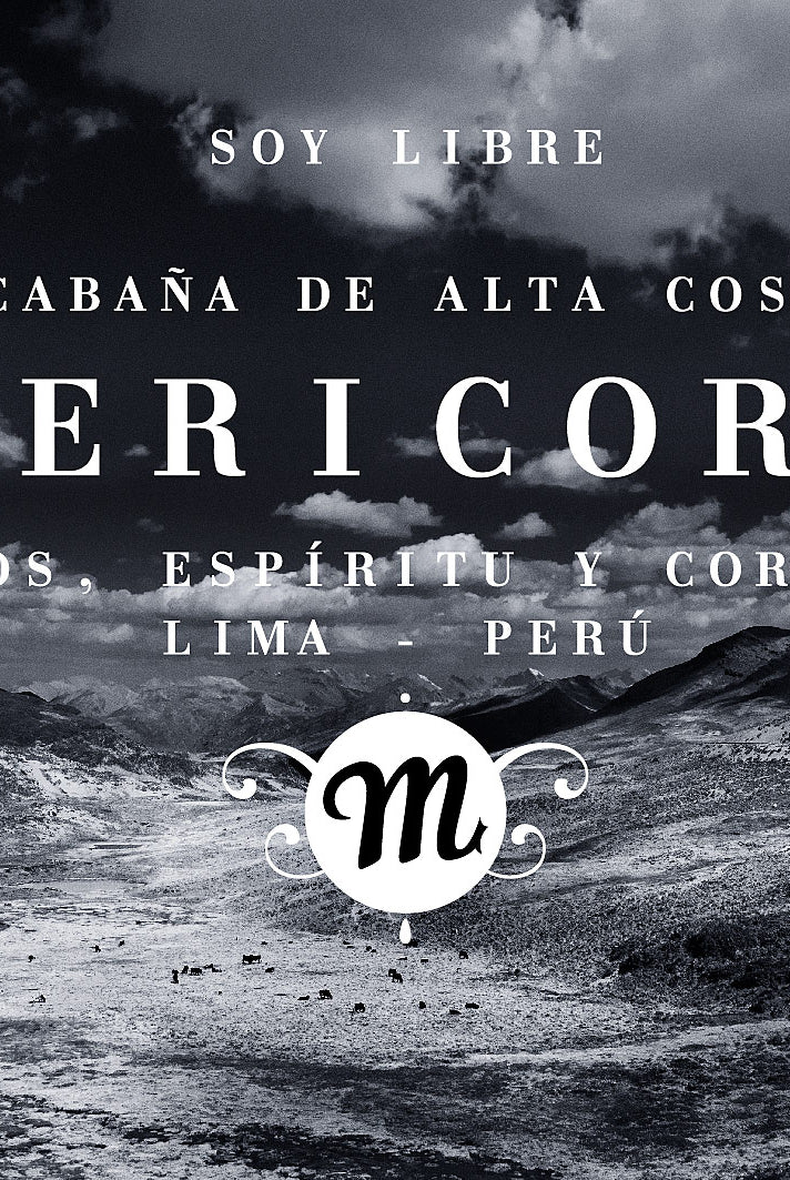 Paysage beauté du Pérou Misericordia noir et blanc