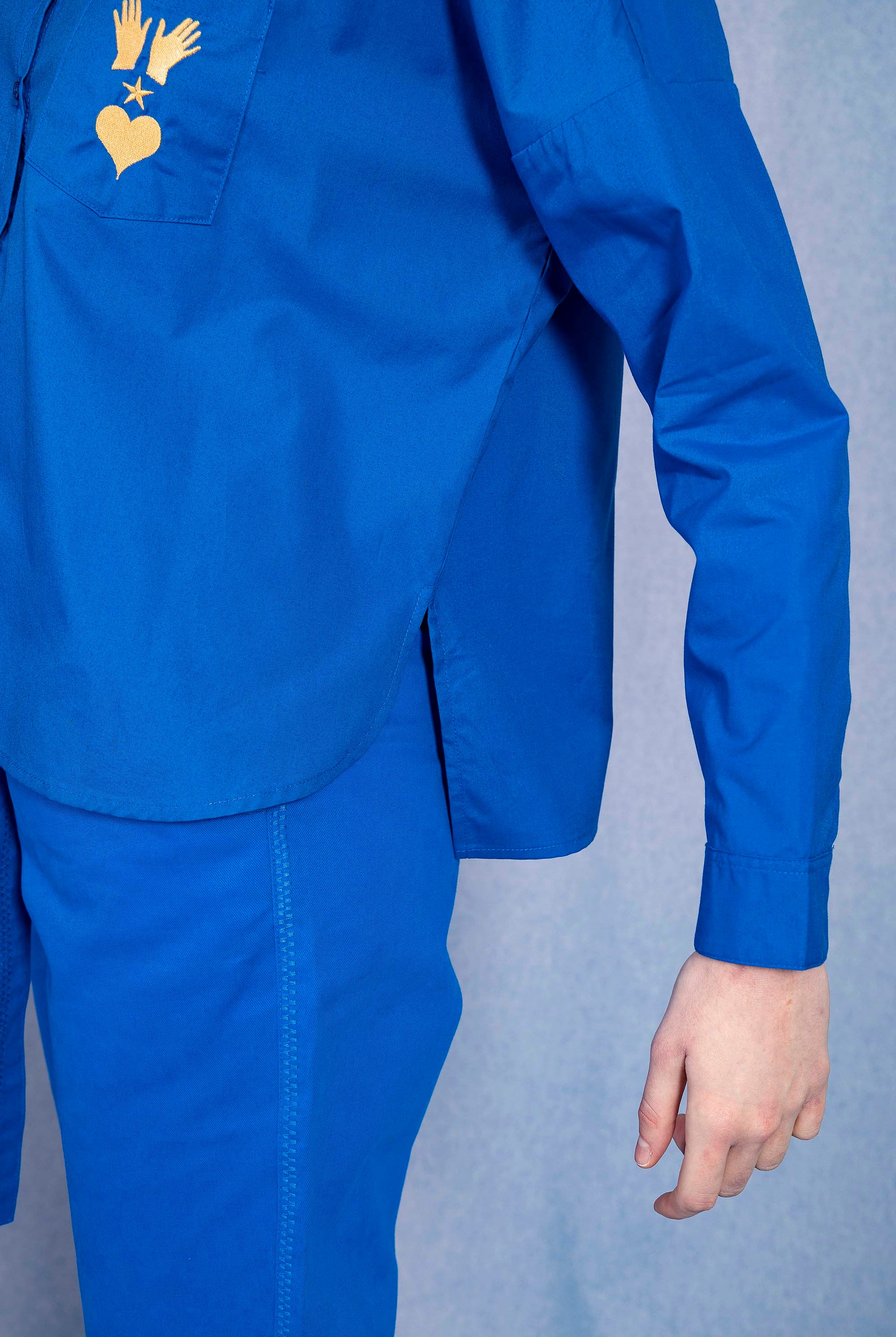 Chemise Alanis Bleu chemise Misericordia, librement inspirée de différents univers