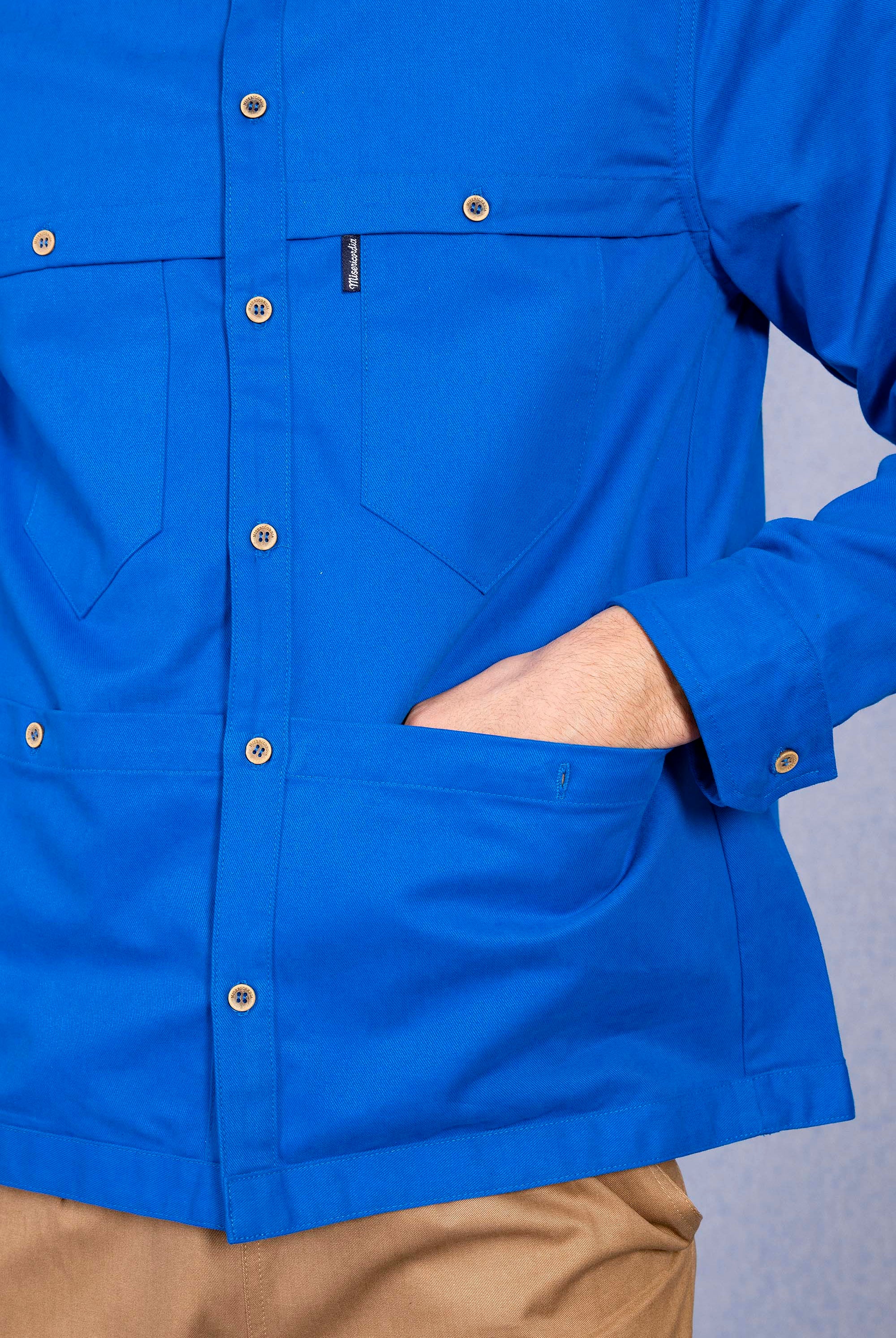 Chemise Moses Bleu Saphir chemise homme raffinée pour un style charmant
