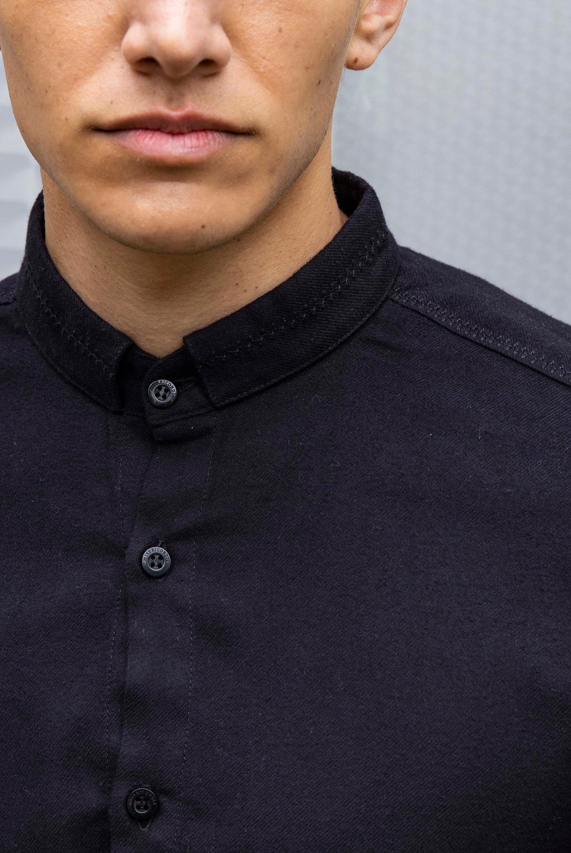 Chemise Piloto Flanelle Noir chemise à l'esprit classique, simple et élégant