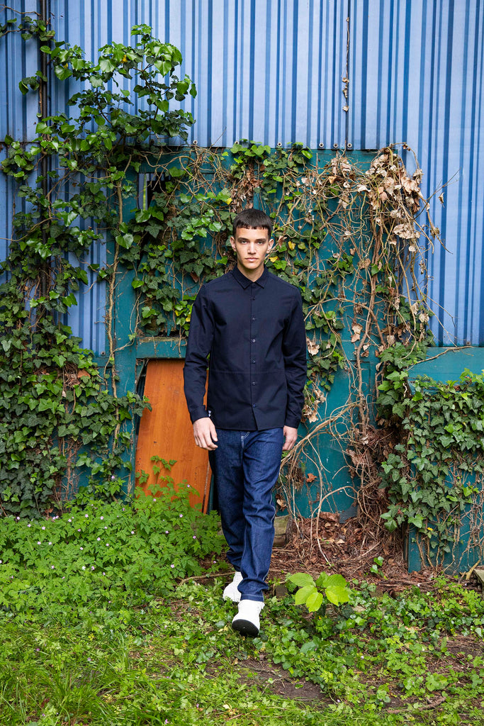 Chemise Aster Rib Stop Bleu Marine chemises pour hommes adaptées à la vie de tous les jours