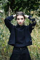 Sweatshirt Victoria Noir doux et confortable, cintré, oversize, zippé ou à capuche