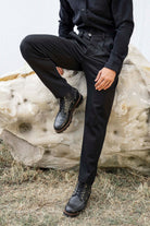 Pantalon Tino Largo Noir pantalons élégants pour hommes, déclinés dans une large gamme de motifs et de coupes