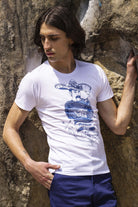 T-Shirt Querido Marinero Blanc t-shirts manches courtes, 100% coton naturel, toucher agréable