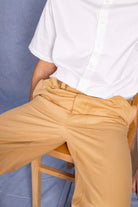 Pantalon Nestor Beige coupe aisée et facile à porter, indispensable à la garde-robe masculine