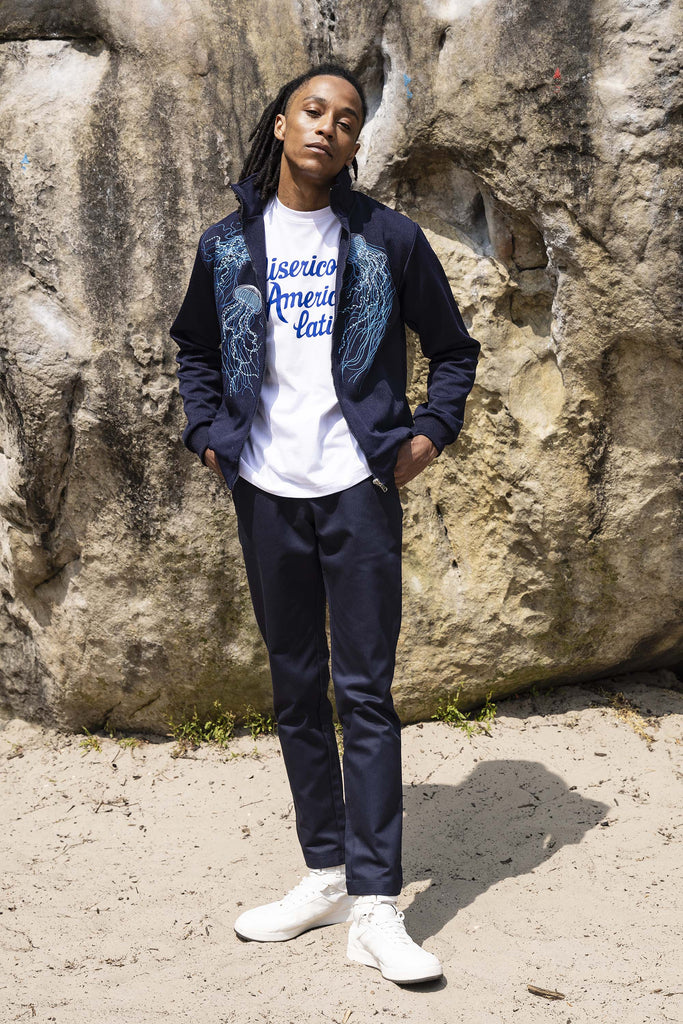 Veste de Sport Clasica Medusas Bleu Marine veste de sport pour dynamiser une tenue décontractée