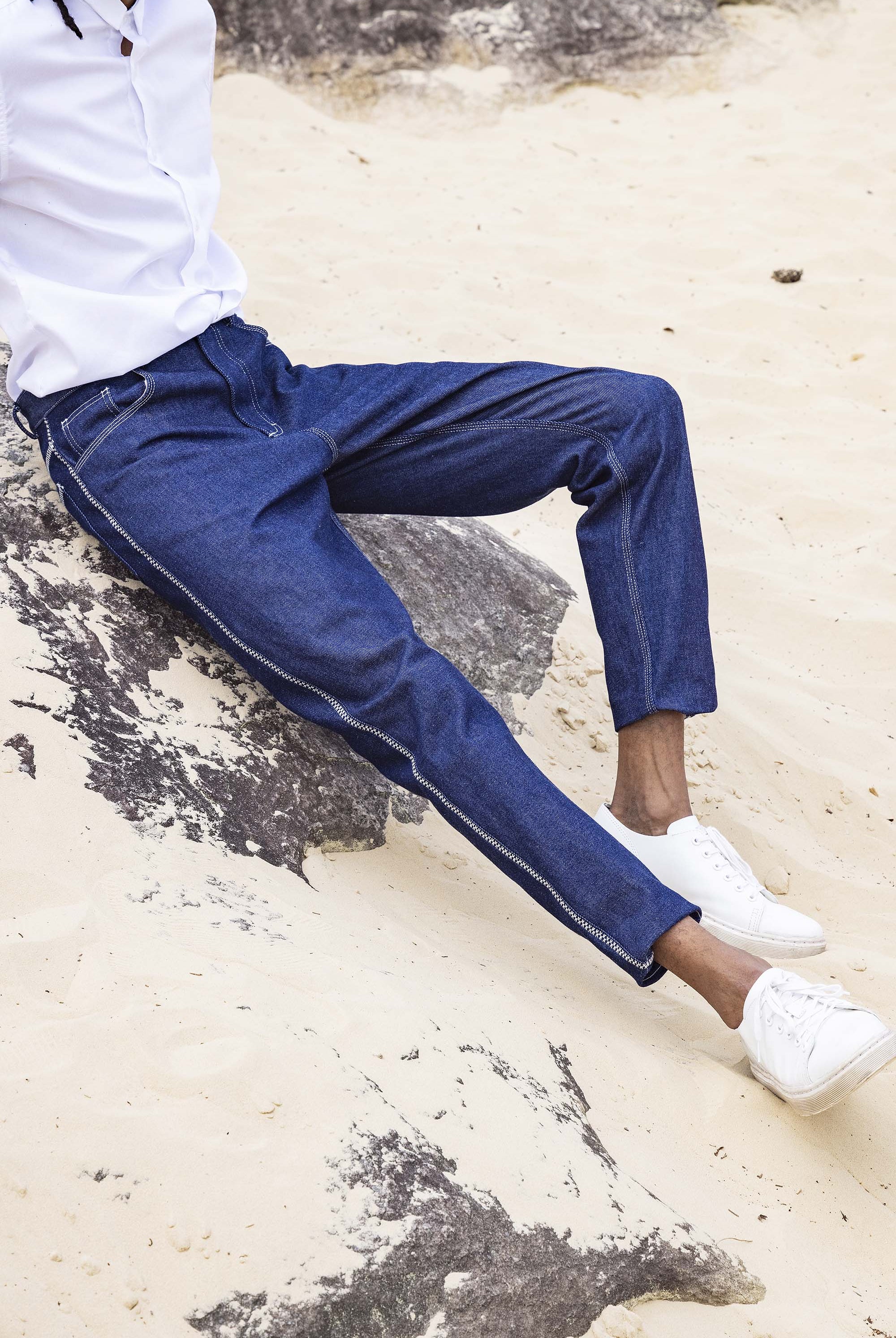 Pantalon Hercules Bleu Jeans coupe aisée et facile à porter, indispensable à la garde-robe masculine