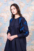 Robe Doria Aves Bleu Marine robes femme faciles à vivre et agréables à porter
