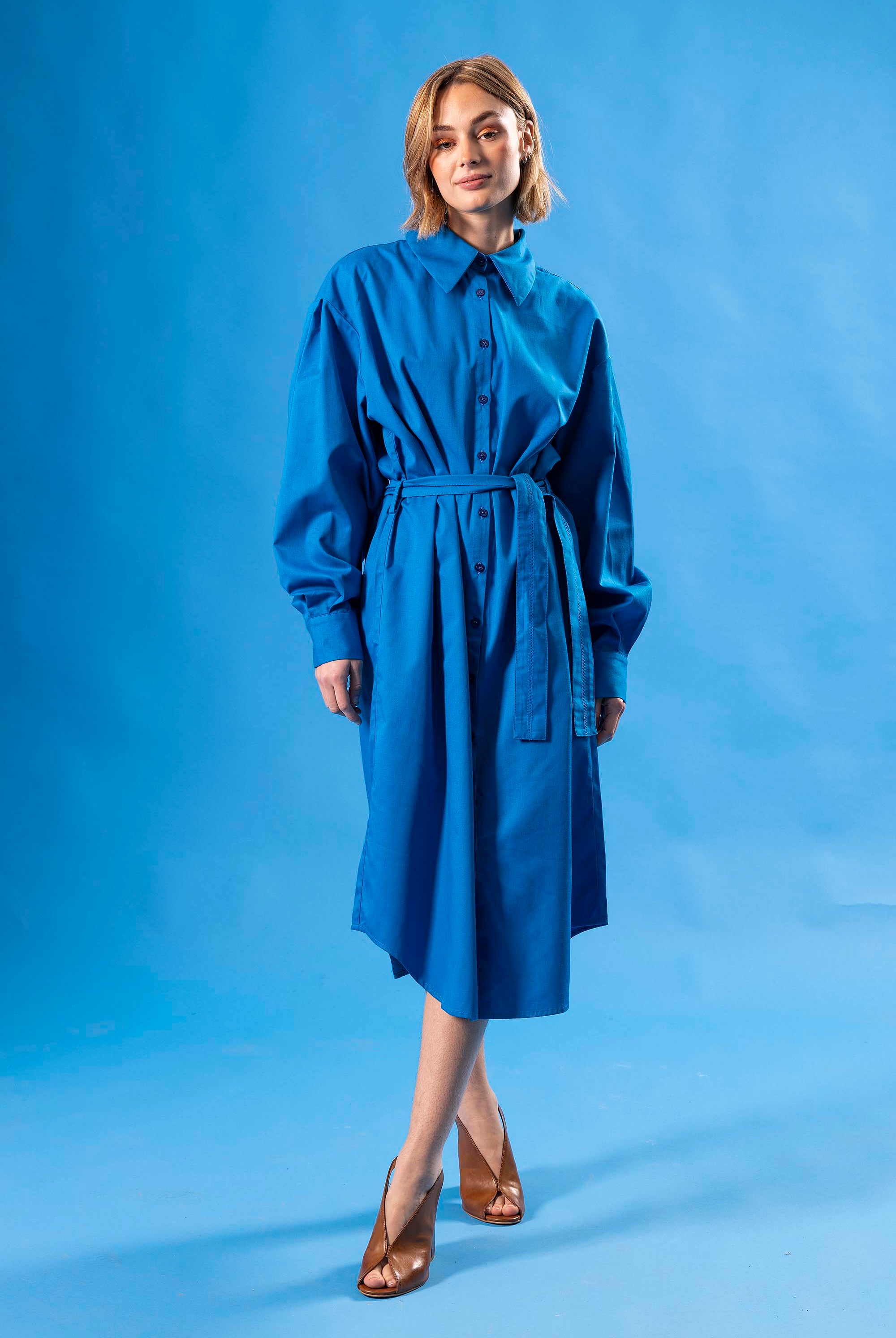 Robe Nela Bleu robes femme faciles à vivre et agréables à porter