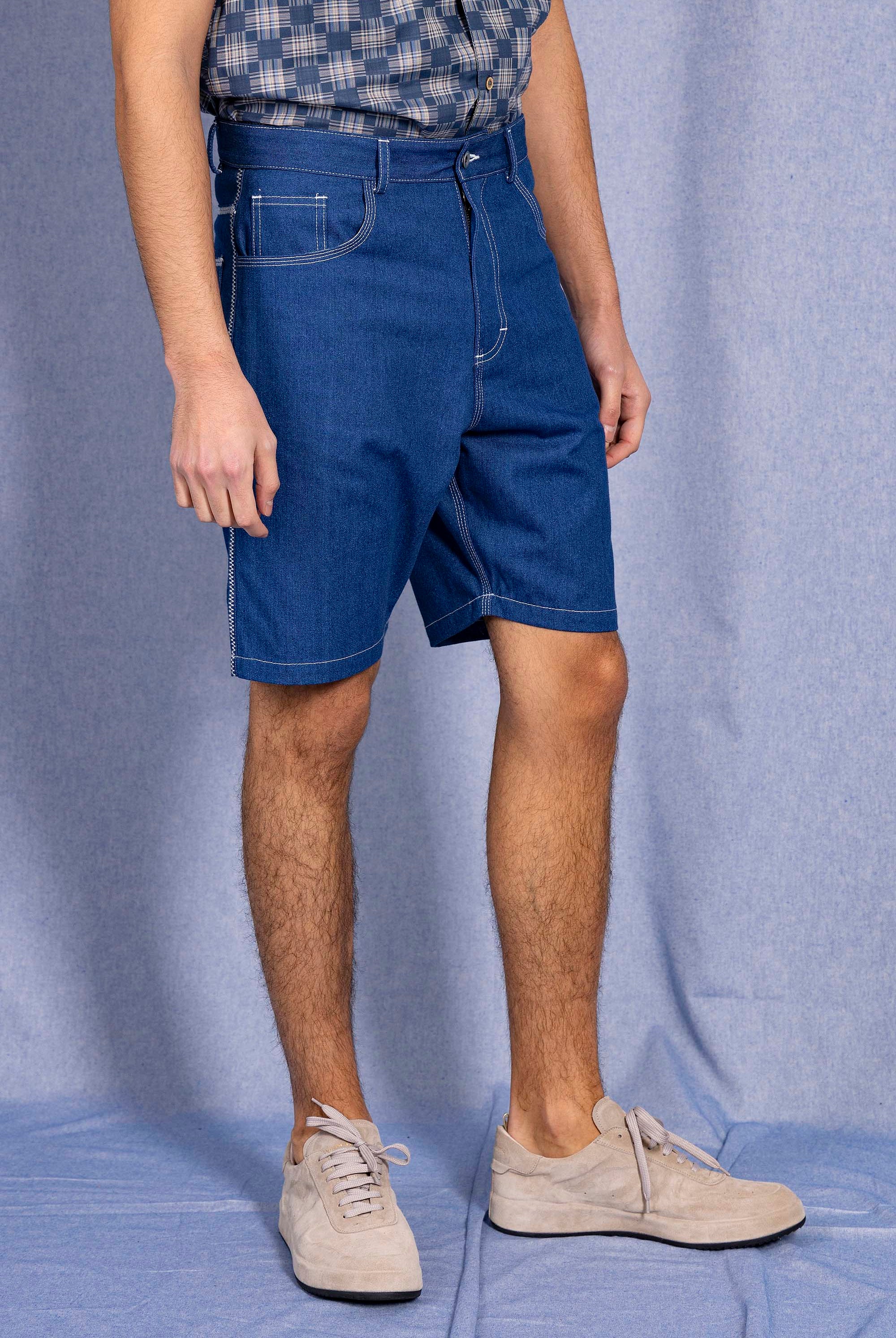Short Axel Bleu Denim pantalons élégants pour hommes, déclinés dans une large gamme de motifs et de coupes