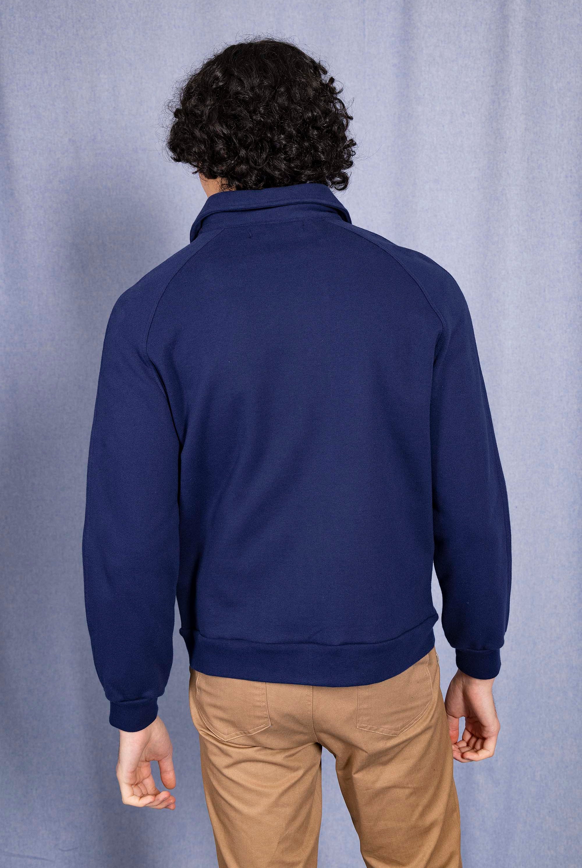 Sweatshirt Ander Bleu Marine style skateur avec capuche ou plus élégant avec un col rond