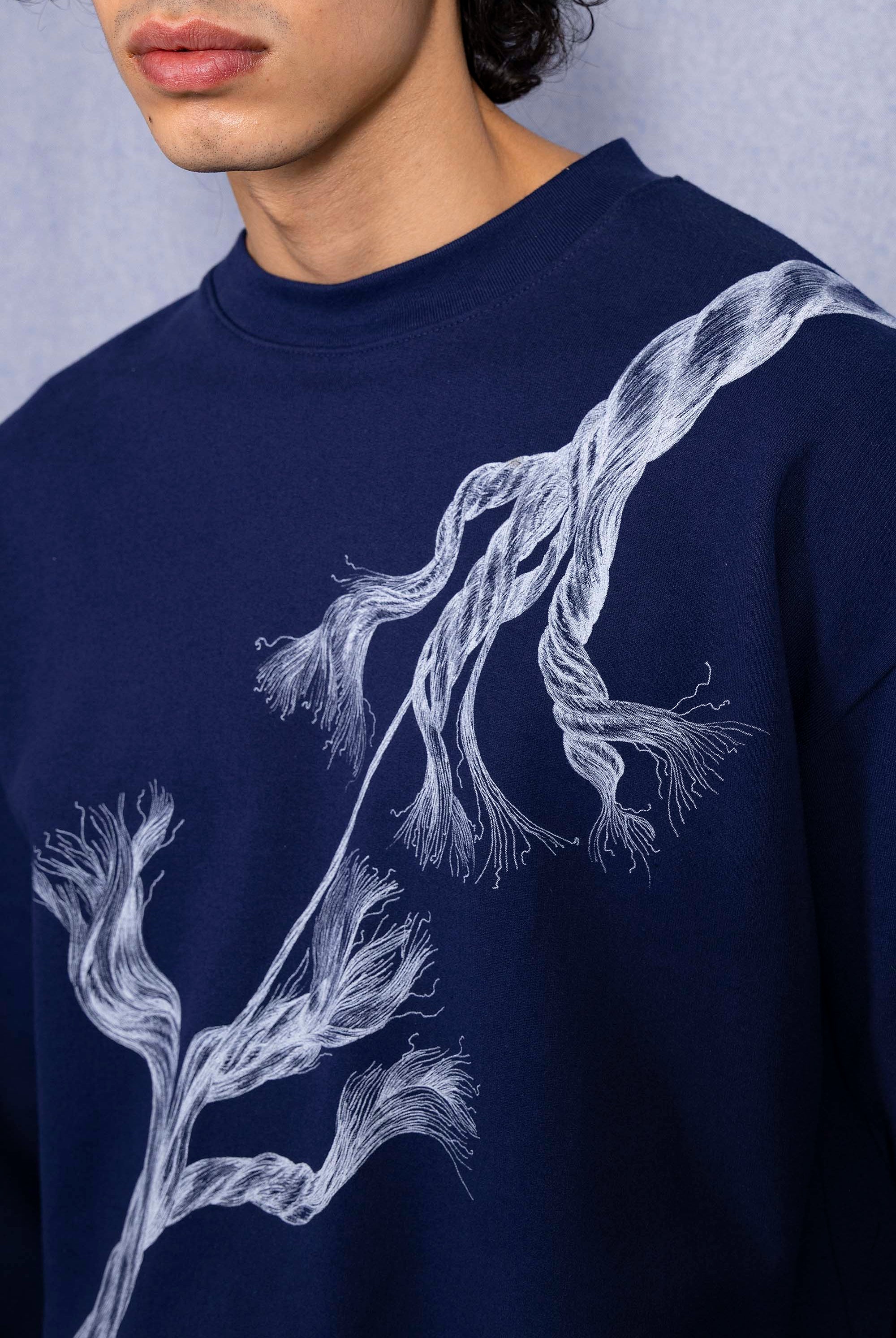 Sweatshirt Angelo Cuerda Bleu Marine douceur et qualité des sweatshirts homme Misericordia