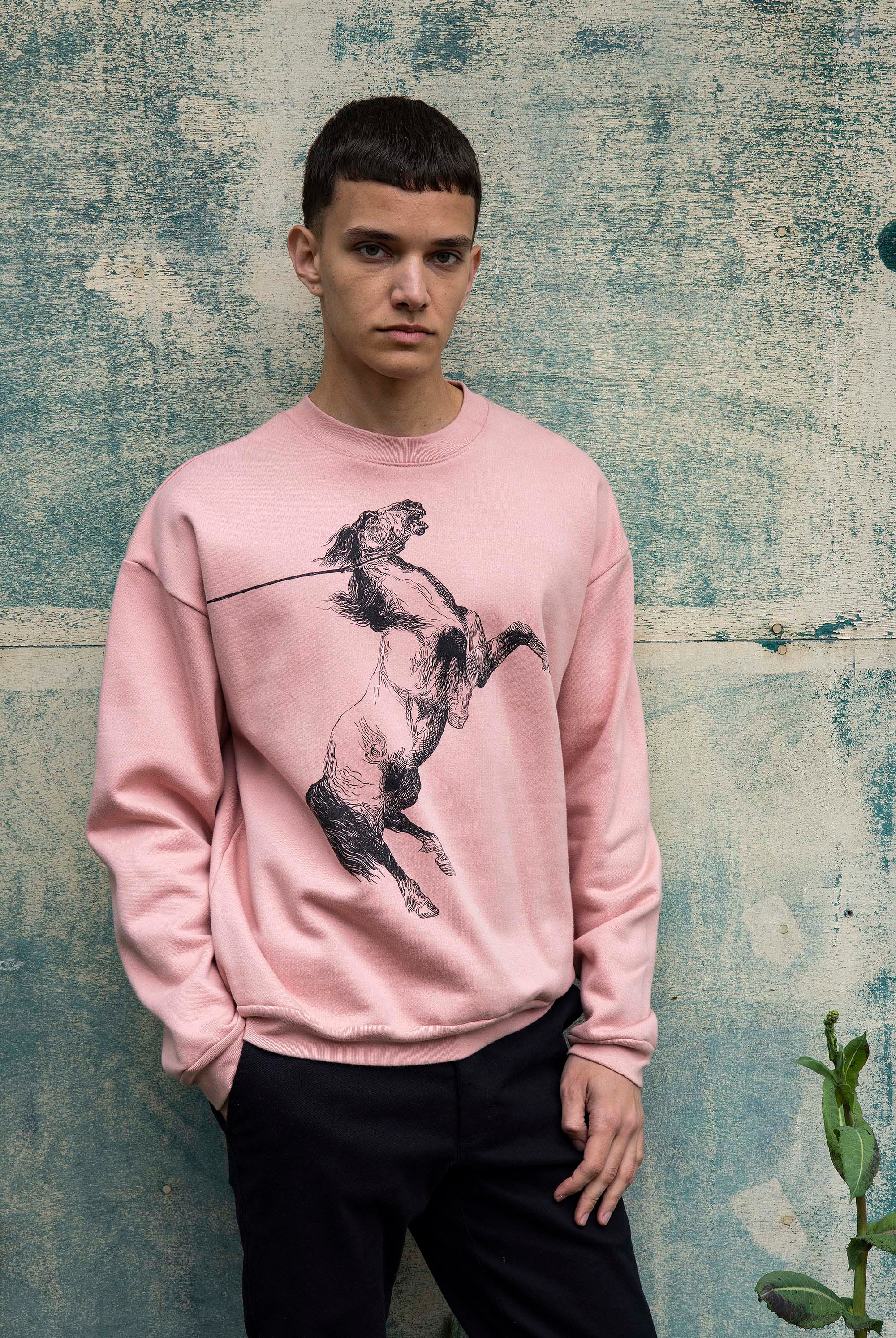 Sweatshirt Angelo Indomable Vieux Rose sweatshirts pour homme pour procurer une sensation de chaleur au quotidien