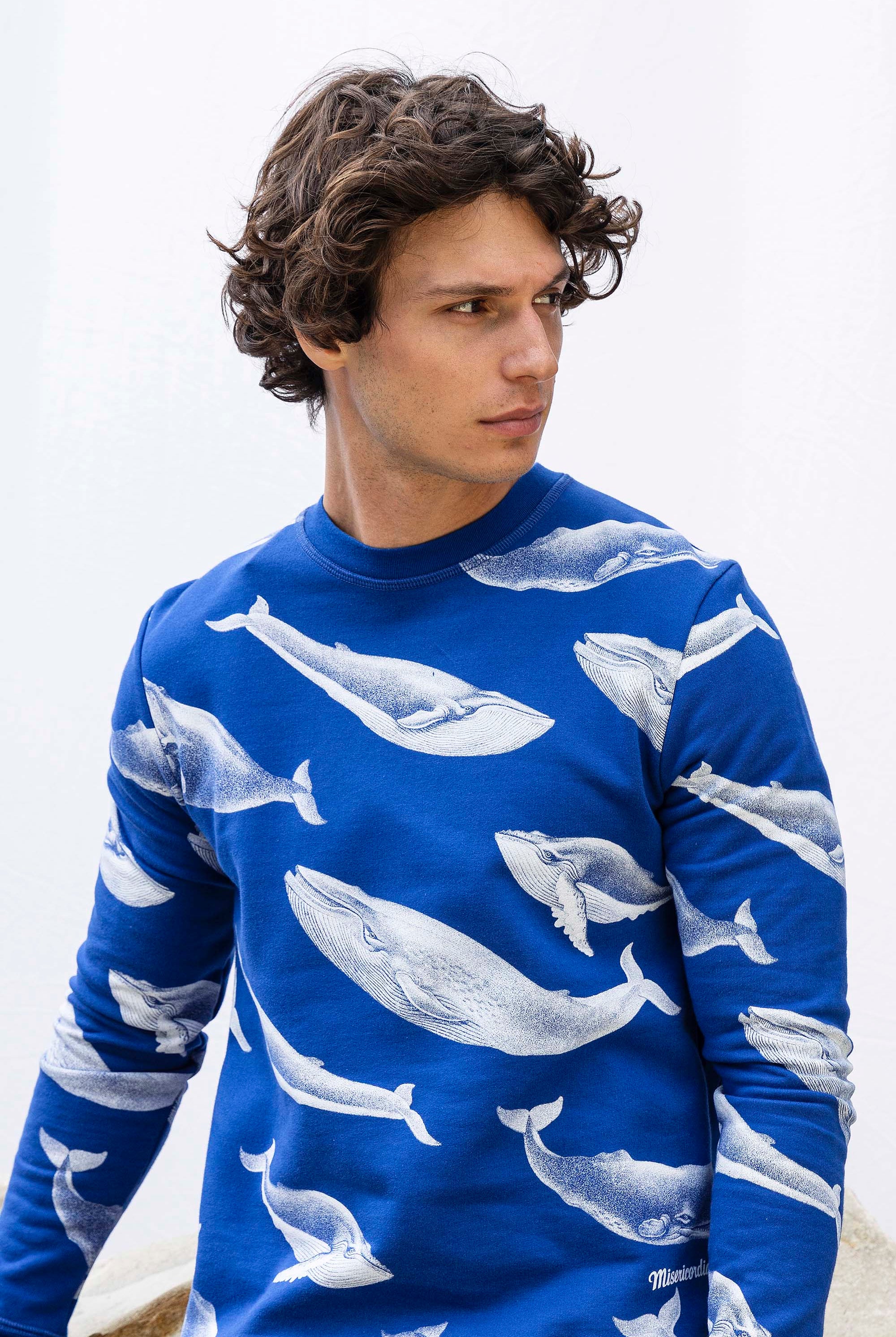 Sweatshirt Macarron Ballena Bleu Saphir sweatshirts pour homme pour procurer une sensation de chaleur au quotidien